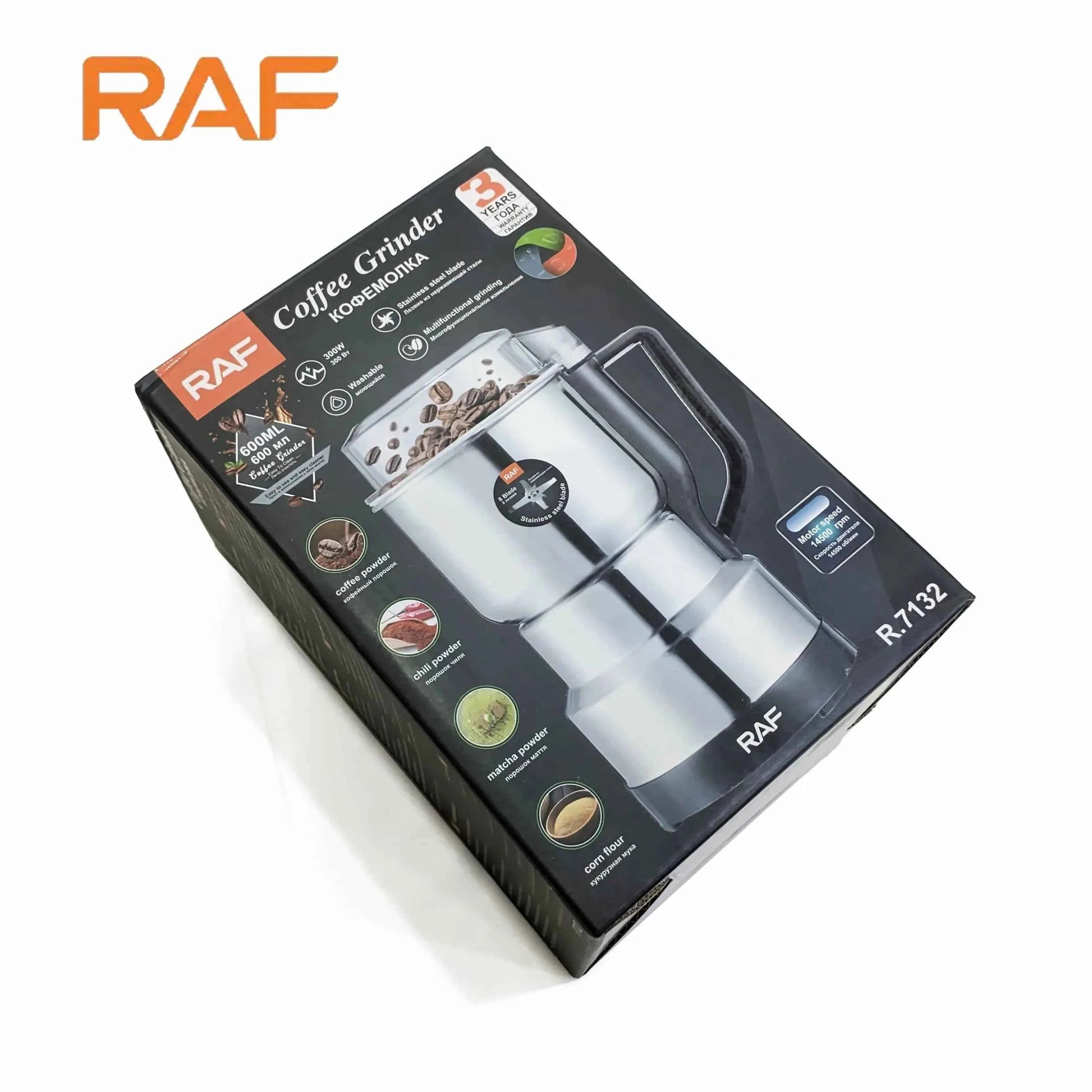 RAF Electric Masala & Coffee Grinder – 300W - Zam Zam Store