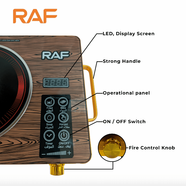 RAF Infrared Electric Stove – 3500W Hot Plate Stove - Zam Zam Store