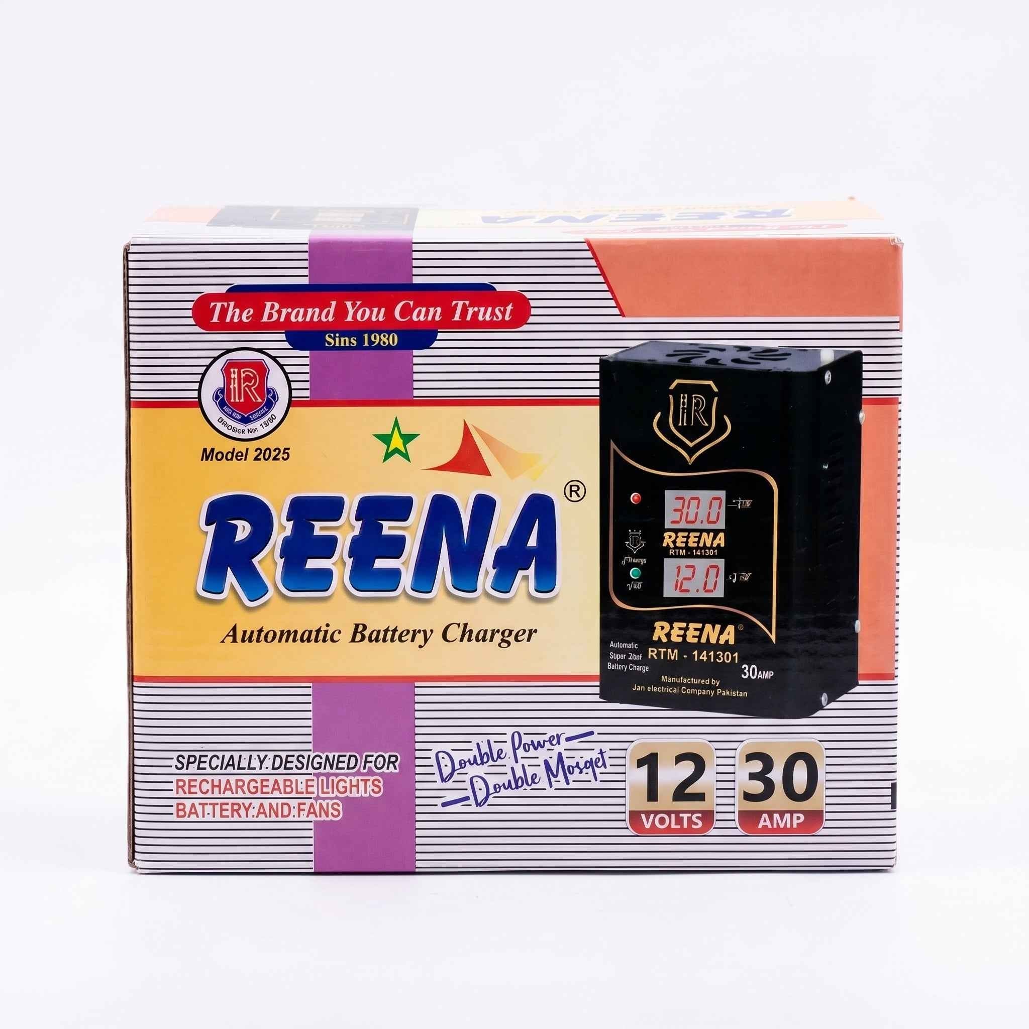 REENA 12V 30AMP Automatic Battery Charger - Zam Zam Store
