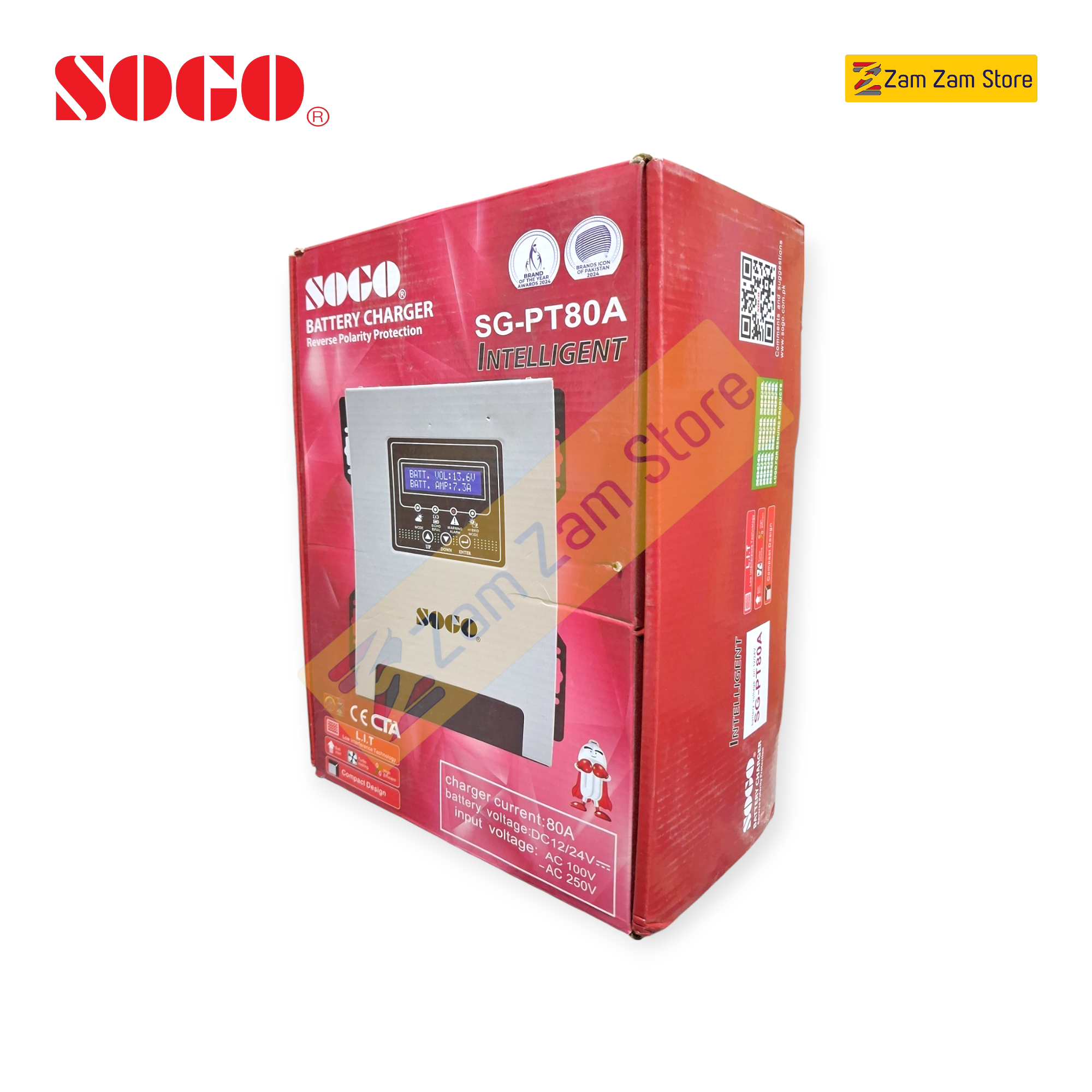 SOGO 100A MPPT Hybrid Solar Charge Controller - 3 Panel Support - 1 year warranty