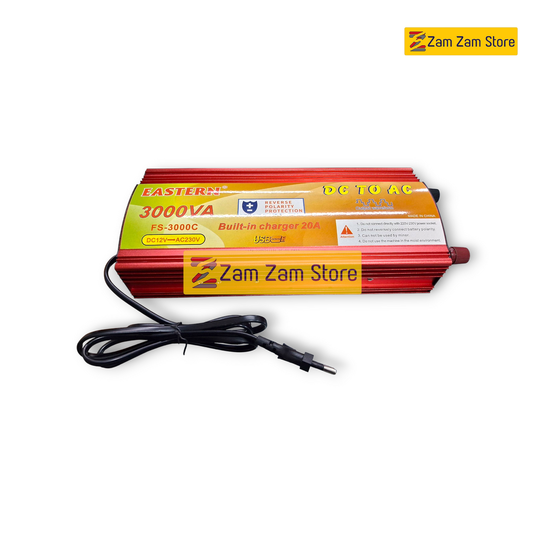 Eastern DC to AC 3000VA with built in Charger 20 amp - Zam Zam Store