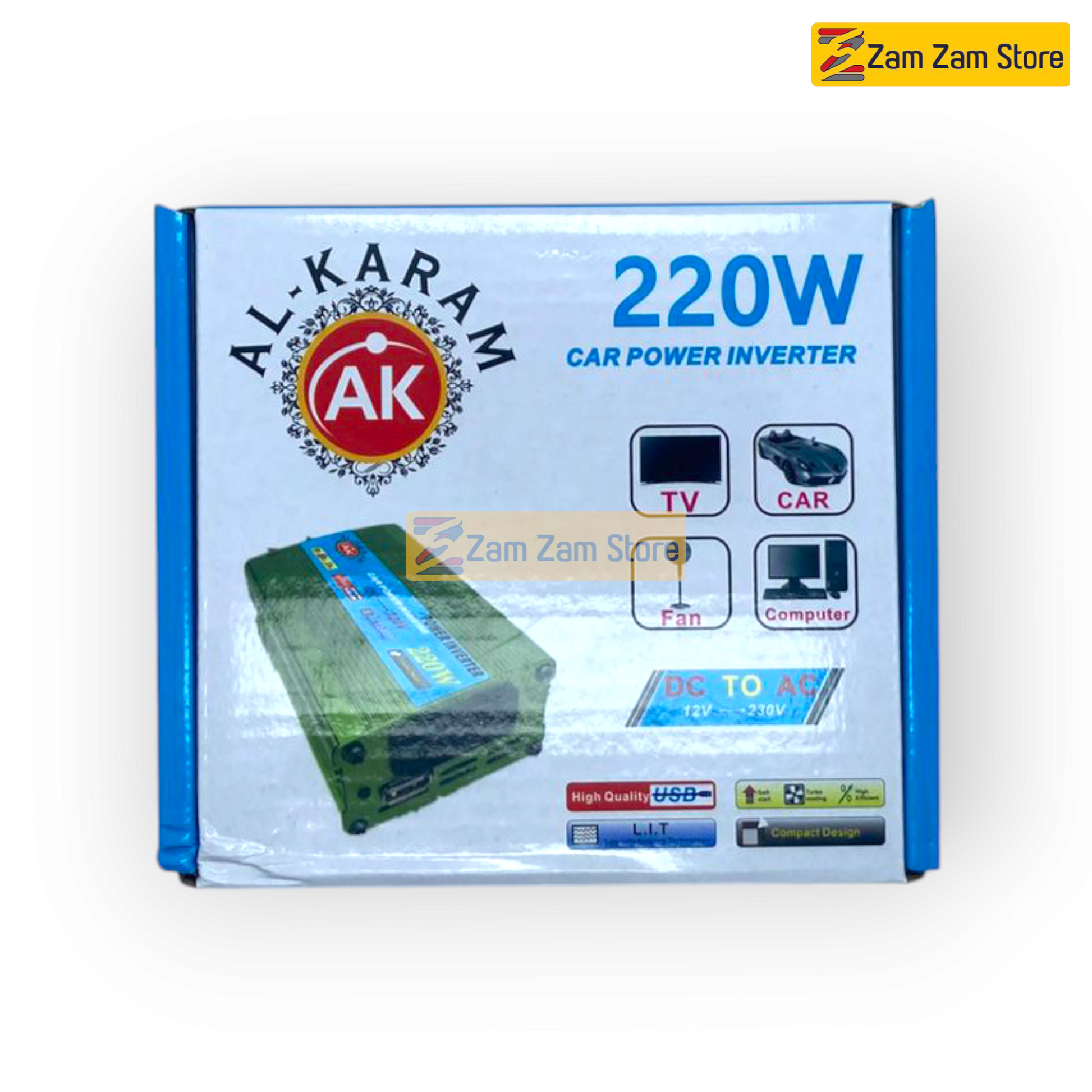 AL Karam 220w 12V to AC 220V Inverter