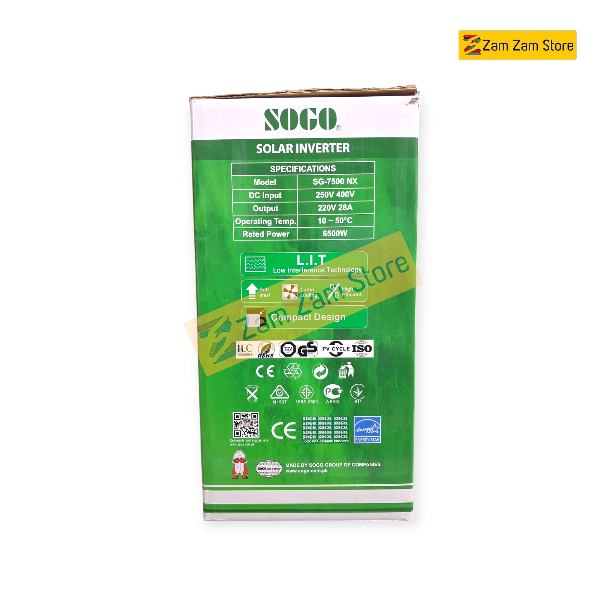 SOGO Solar Inverter 7.5KW NEXA - 1 year warranty