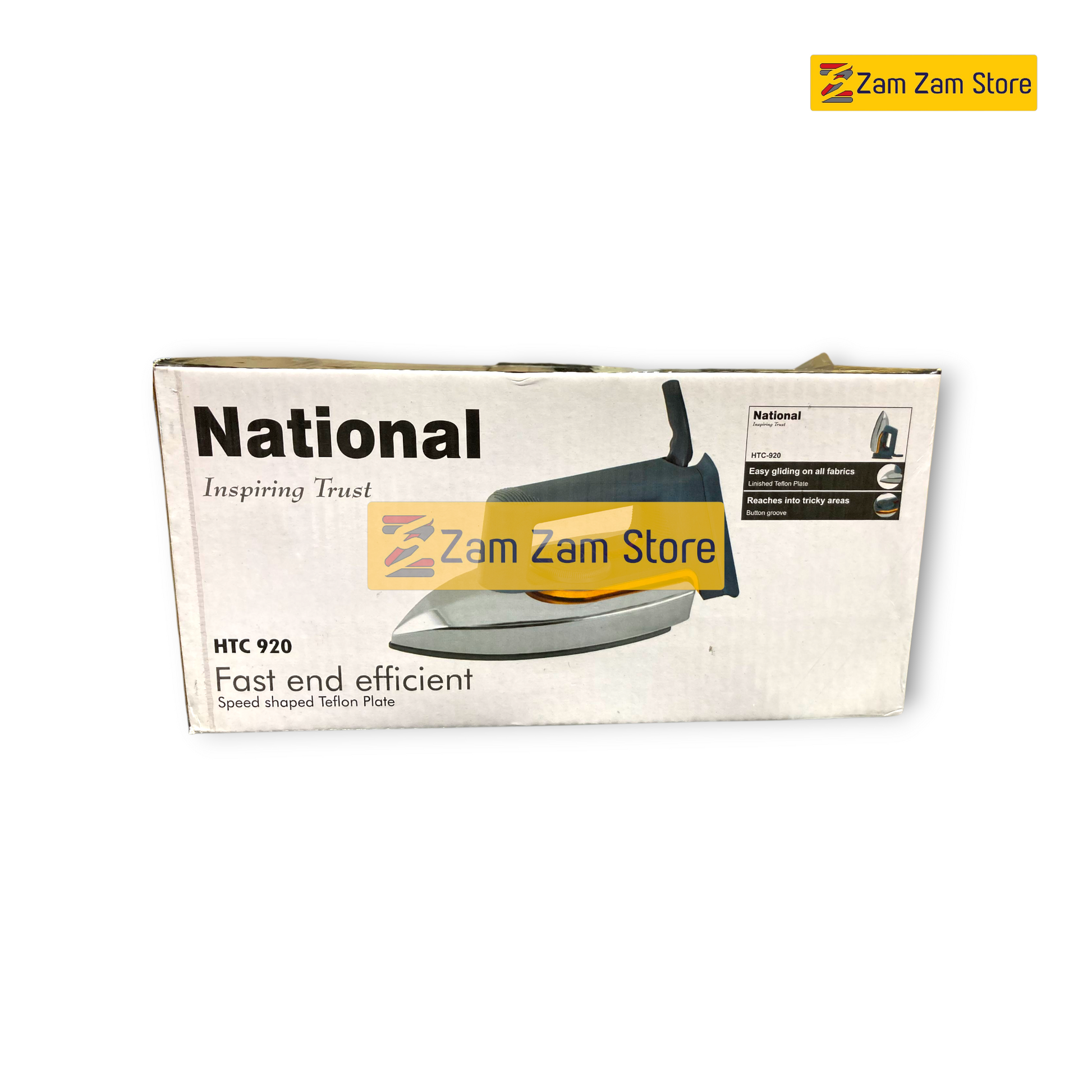 National 1000W Iron – High-Performance Steam Iron - Zam Zam Store