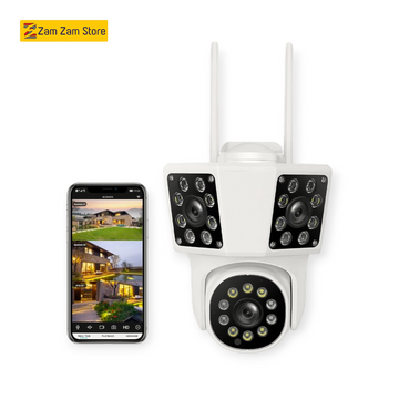 WiFi 2MP Outdoor PTZ Camera 3 Lens