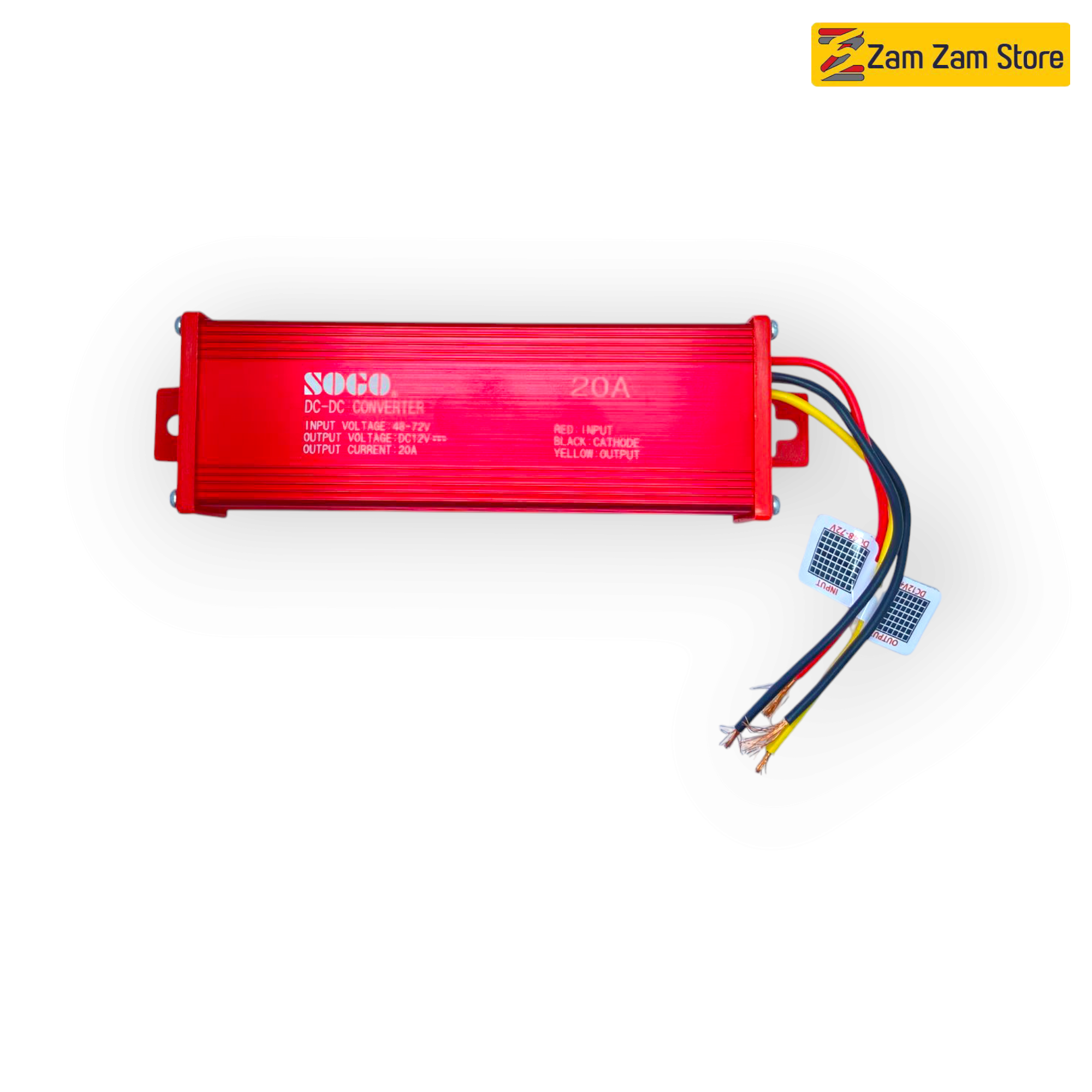SOGO 20A DC Converter | High-Power 48V to 72V Input Voltage Converter (15A Max Load) - Zam Zam Store