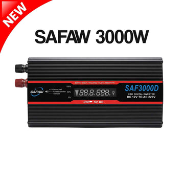 SAFAW 3000W Inverter 12V to 220V With Screen - Zam Zam Store