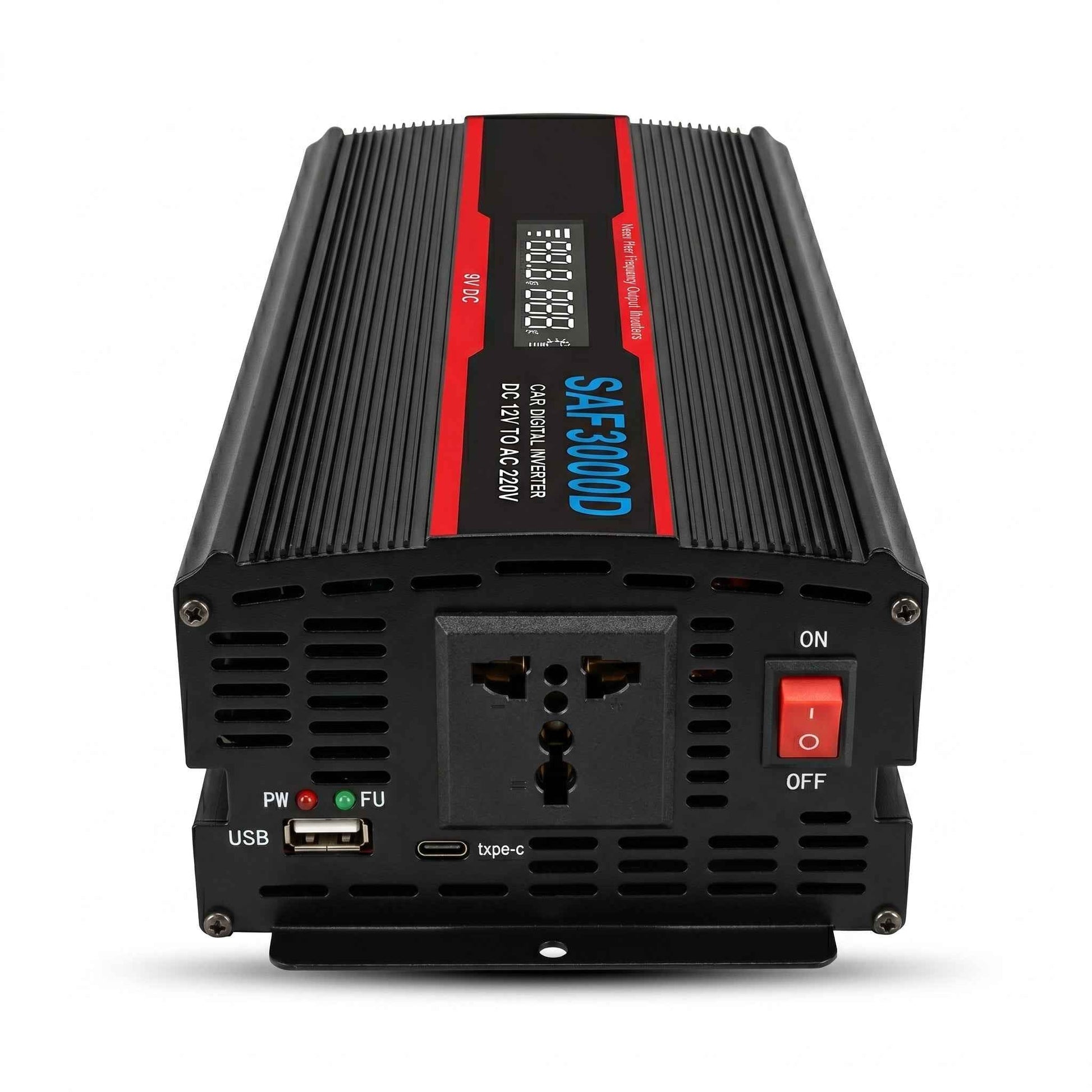 SAFAW 3000W Inverter 12V to 220V With Screen - Zam Zam Store