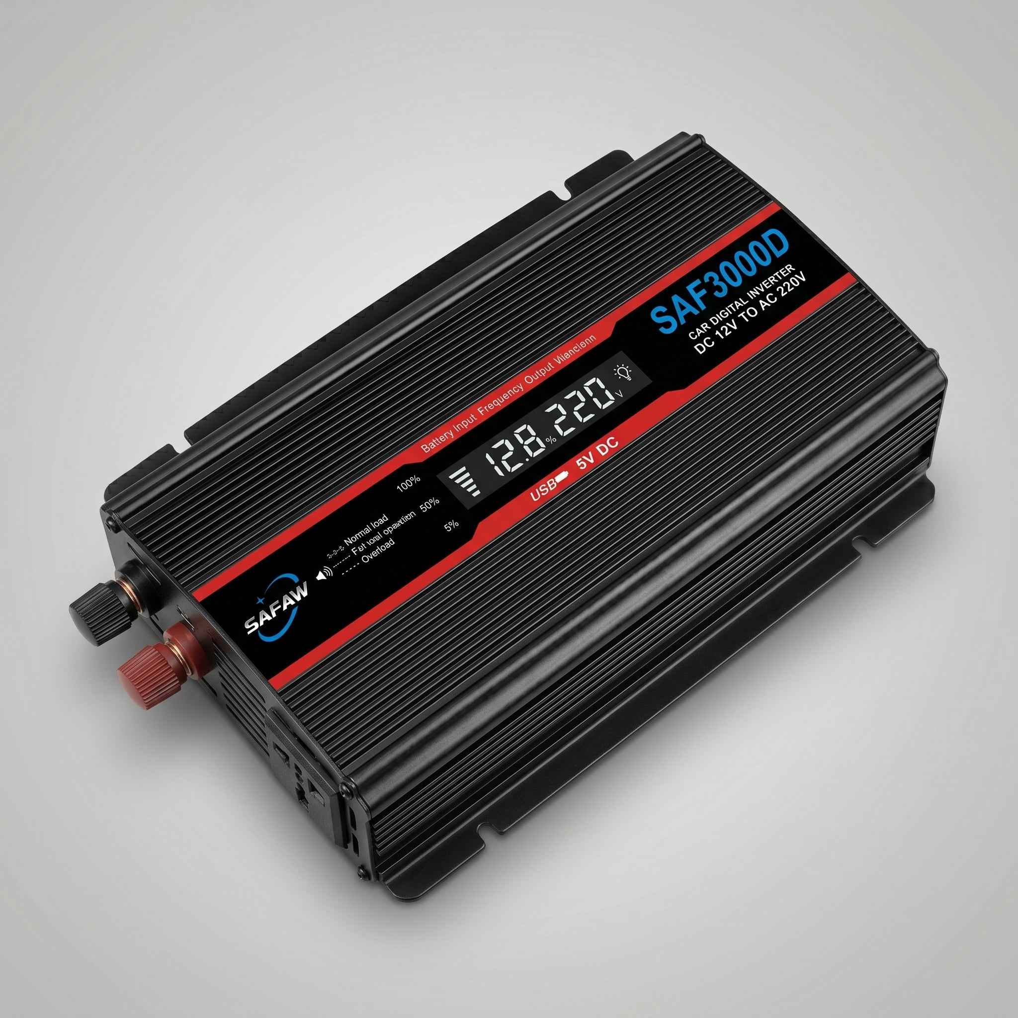 SAFAW 3000W Inverter 12V to 220V With Screen - Zam Zam Store