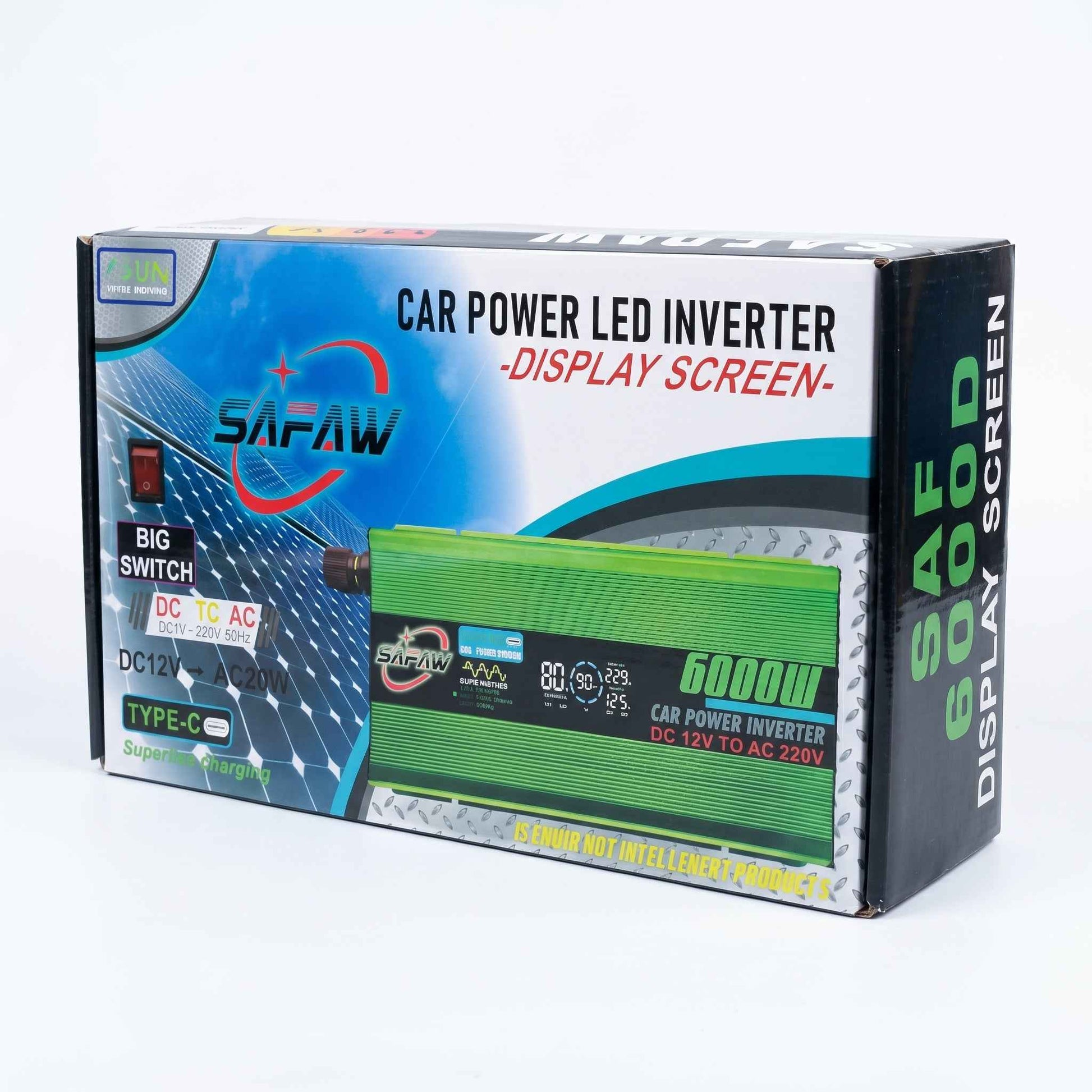 SAFAW 6000W Inverter 12V to 220V - Zam Zam Store