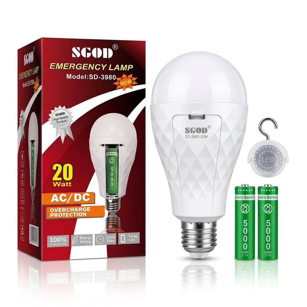 SGOOD SD-3990 Emergency Bulb Lamp 20W - Zam Zam Store