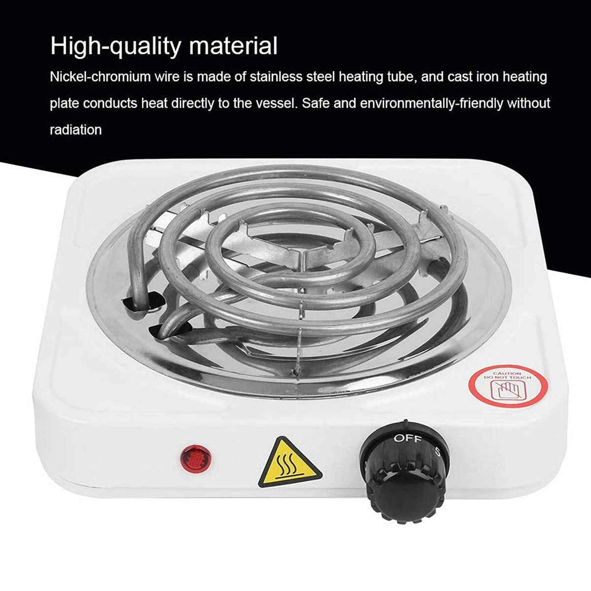 Silver Crest Electric Cooking Hot Plate – 1000W Single Burner - Zam Zam Store