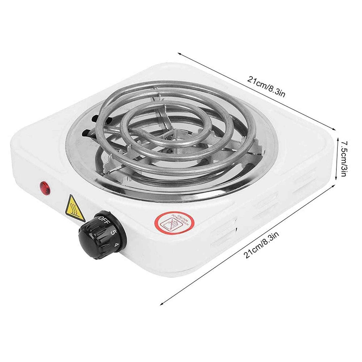 Silver Crest Electric Cooking Hot Plate – 1000W Single Burner - Zam Zam Store