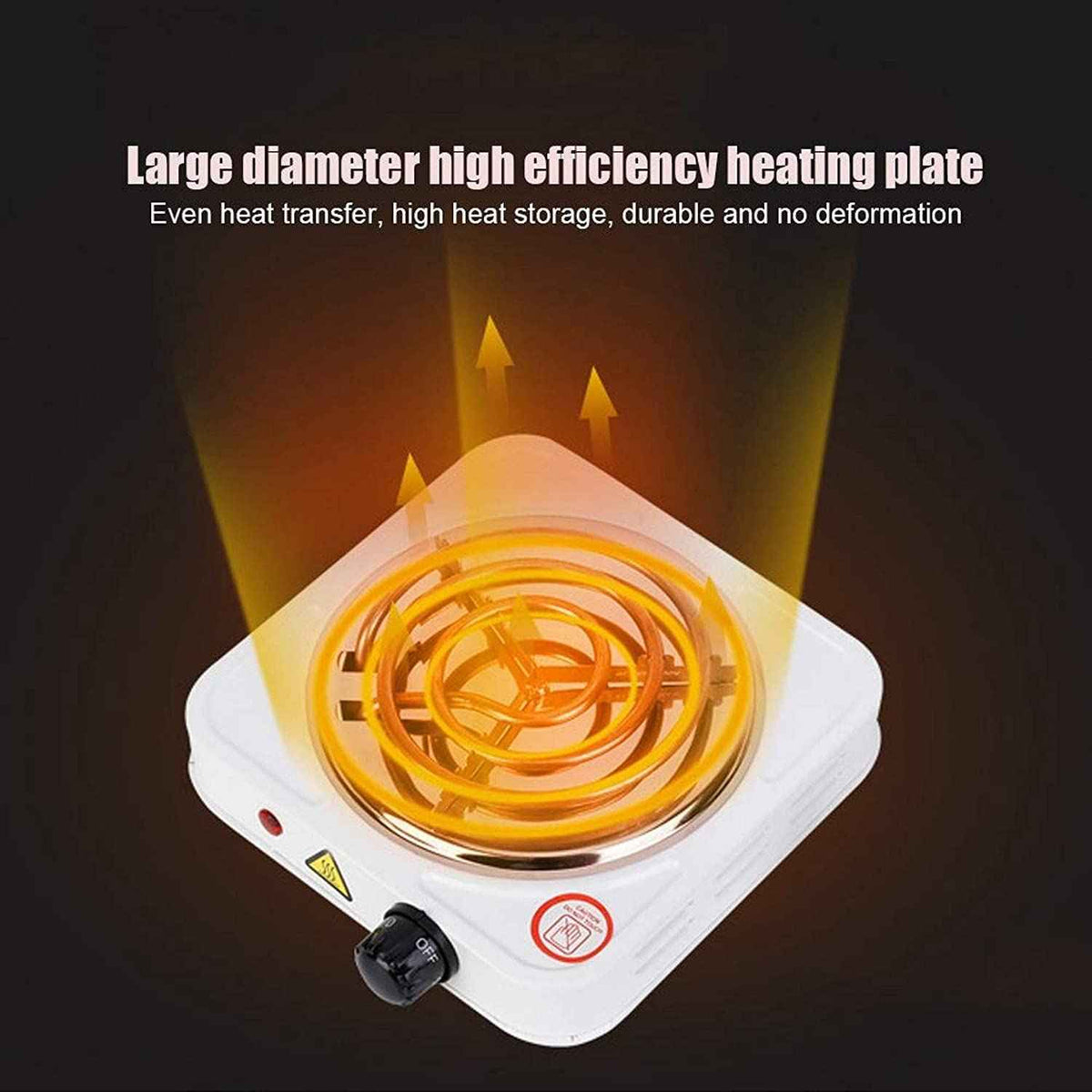Silver Crest Electric Cooking Hot Plate – 1000W Single Burner - Zam Zam Store
