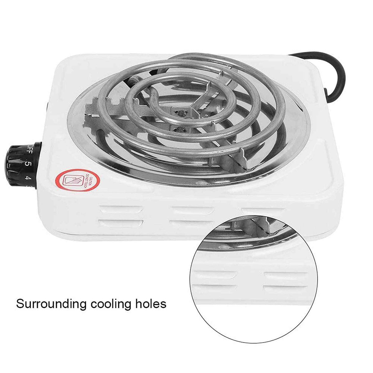 Silver Crest Electric Cooking Hot Plate – 1000W Single Burner - Zam Zam Store