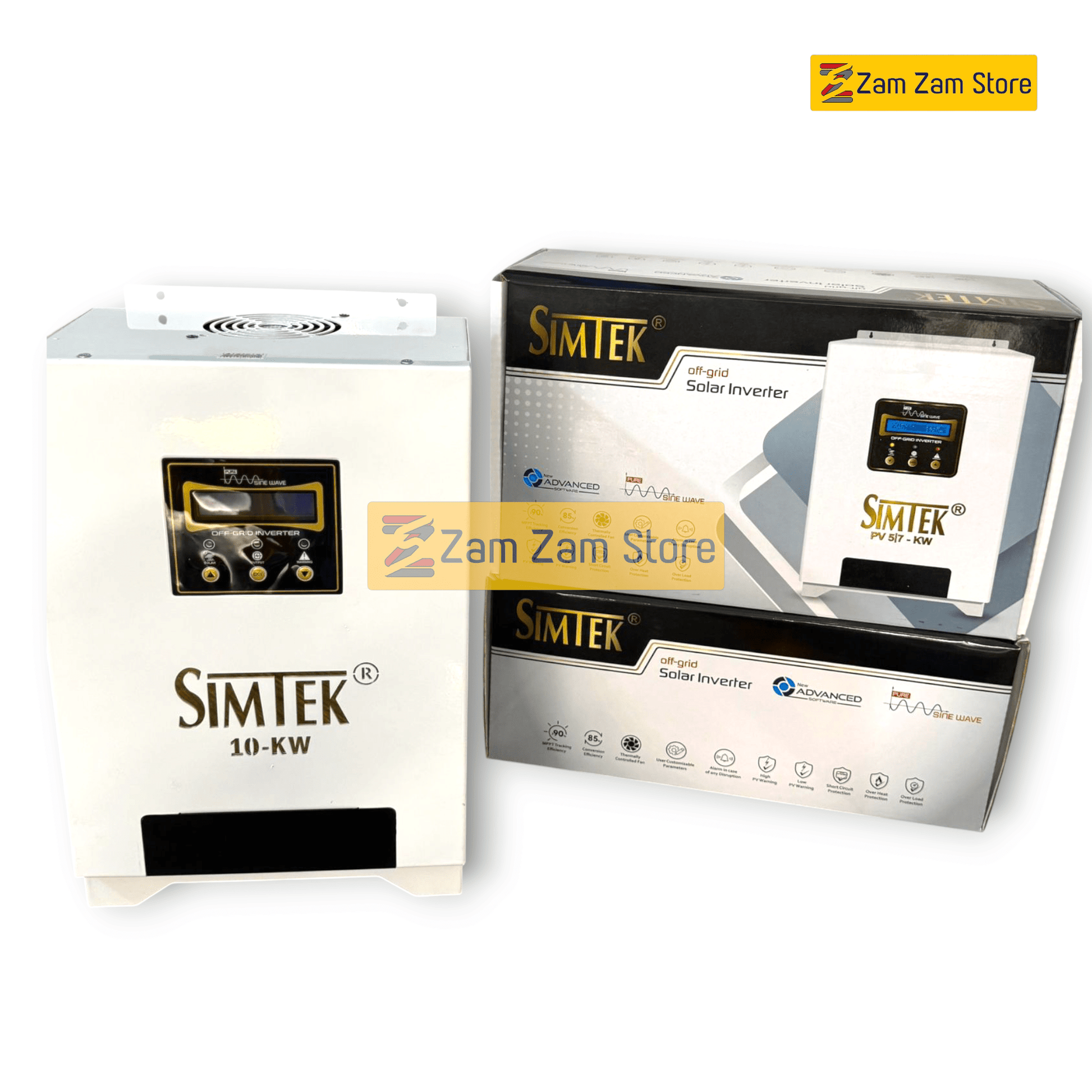 Simtek 10KW PV Direct Solar Inverter- 6-16 Panel Support - Zam Zam Store