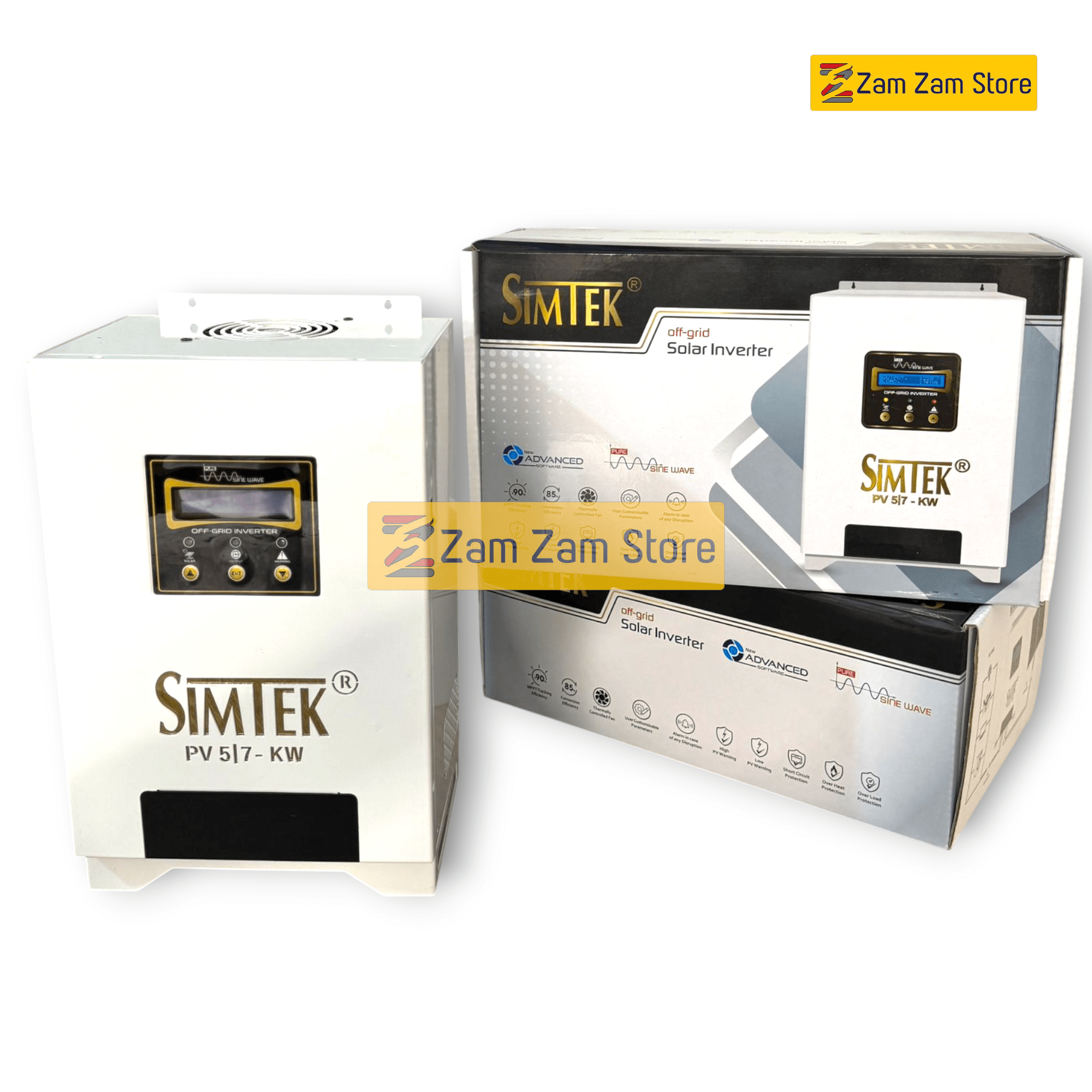 Simtek 10KW PV Direct Solar Inverter- 6-16 Panel Support - Zam Zam Store