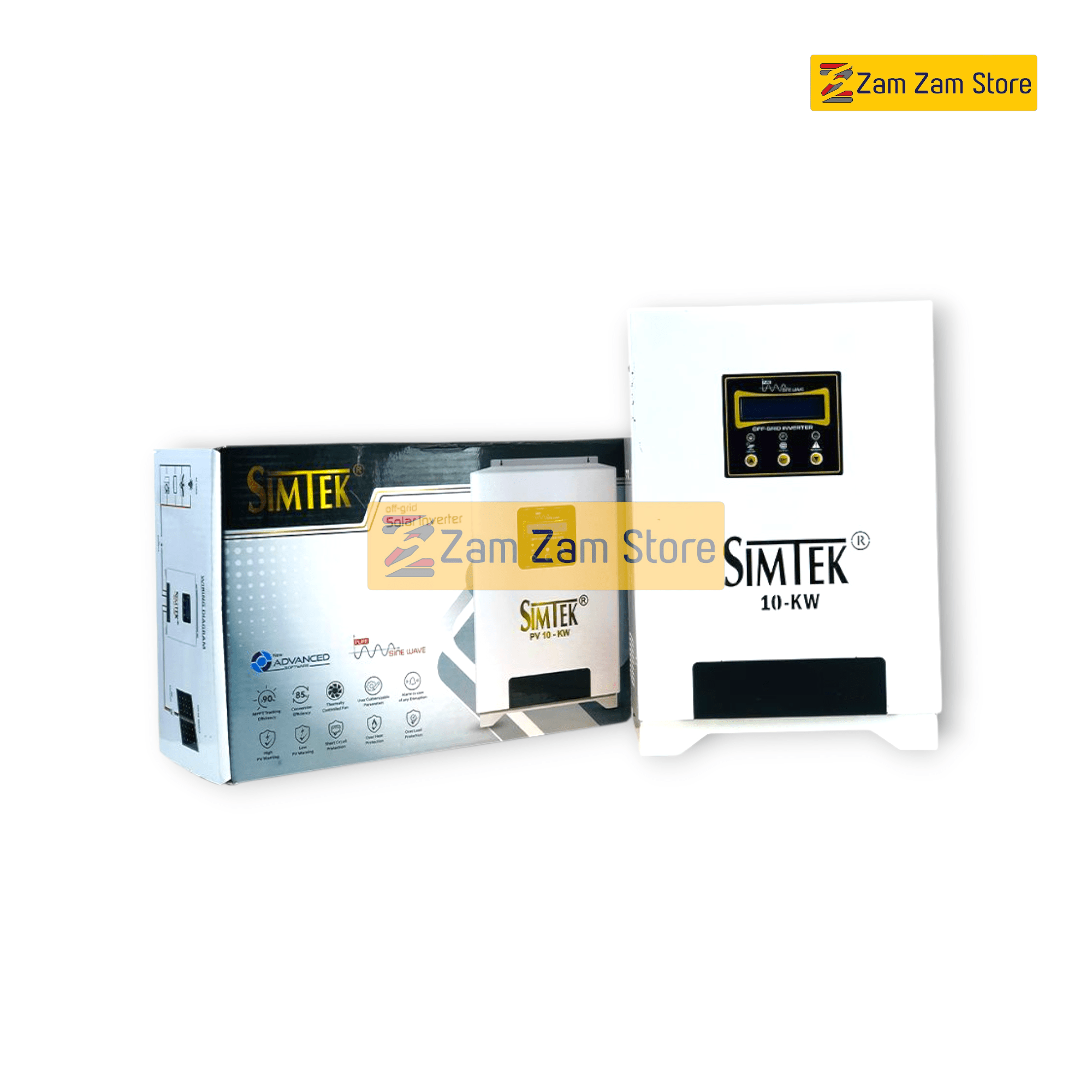 Simtek 10KW PV Direct Solar Inverter- 6-16 Panel Support - Zam Zam Store