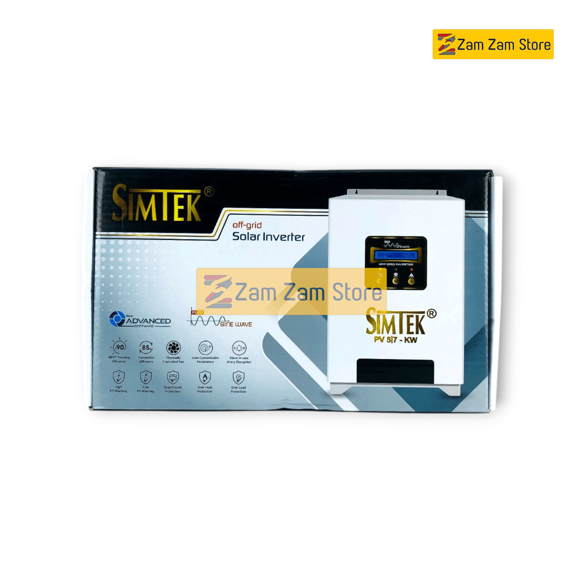 Simtek 7KW PV Direct Solar Inverter - 6-8 panel support - Zam Zam Store