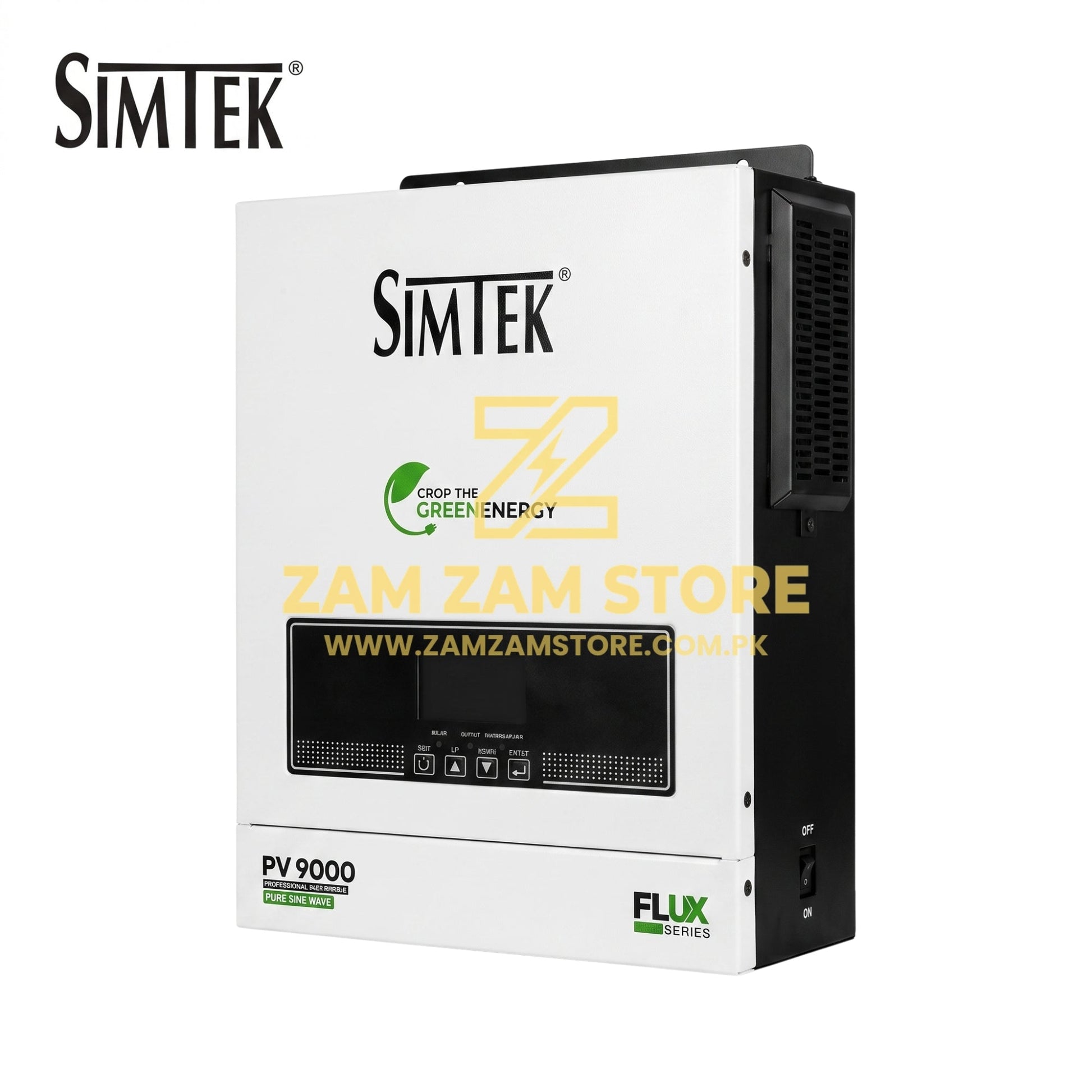 Simtek Flux PV9000 6KW Battery-Less Solar Inverter | Grid Sharing | 2-16 Solar Panels - Free Delivery - Zam Zam Store