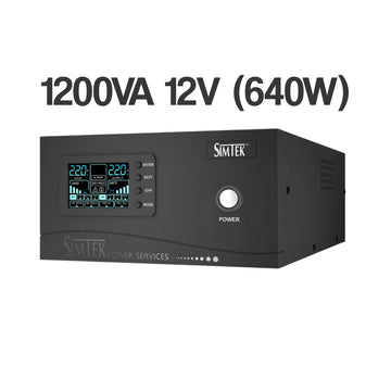 Simtek Pure Sine Wave Inverter 4+4 1200VA 640w 12V - Zam Zam Store