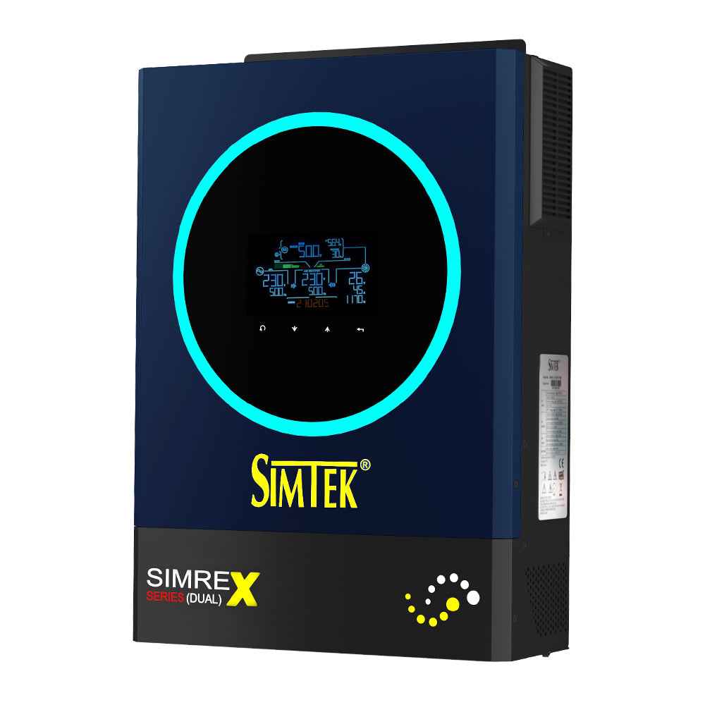 Simtek SIMREX (DUAL) 6KW-48V Hybrid Solar Inverter - Zam Zam Store
