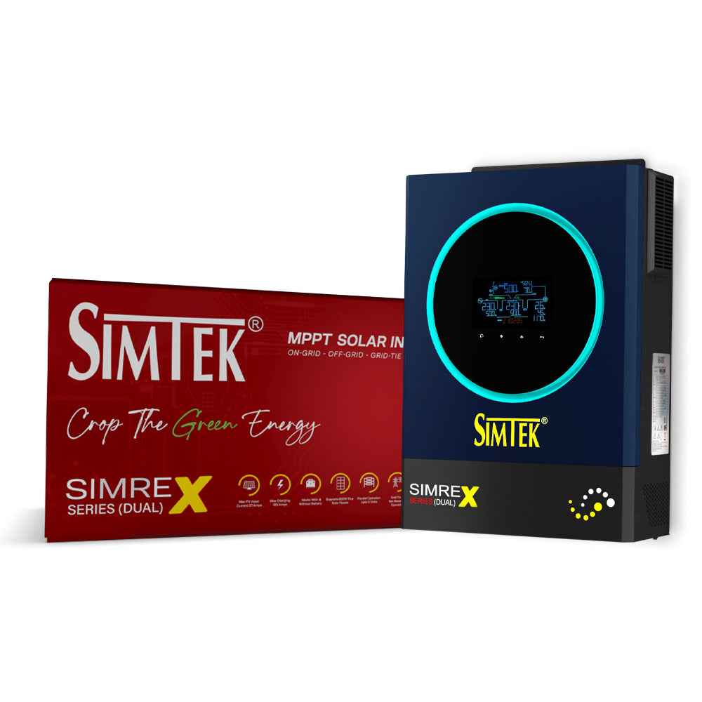 Simtek SIMREX (DUAL) 6KW-48V Hybrid Solar Inverter - Zam Zam Store