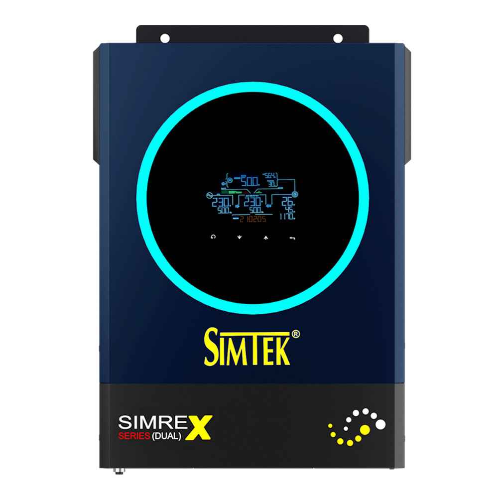 Simtek SIMREX (DUAL) 6KW-48V Hybrid Solar Inverter - Zam Zam Store