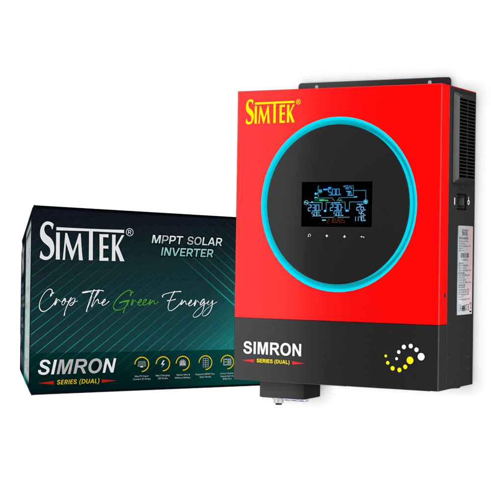 Simtek SIMRON (DUAL) 4KW-24V Solar Inverter - Zam Zam Store