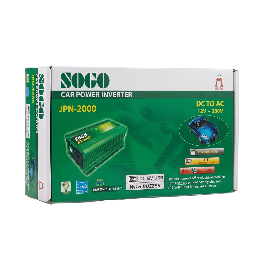 SOGO 2000W Power Inverter 12V to 220V - Zam Zam Store