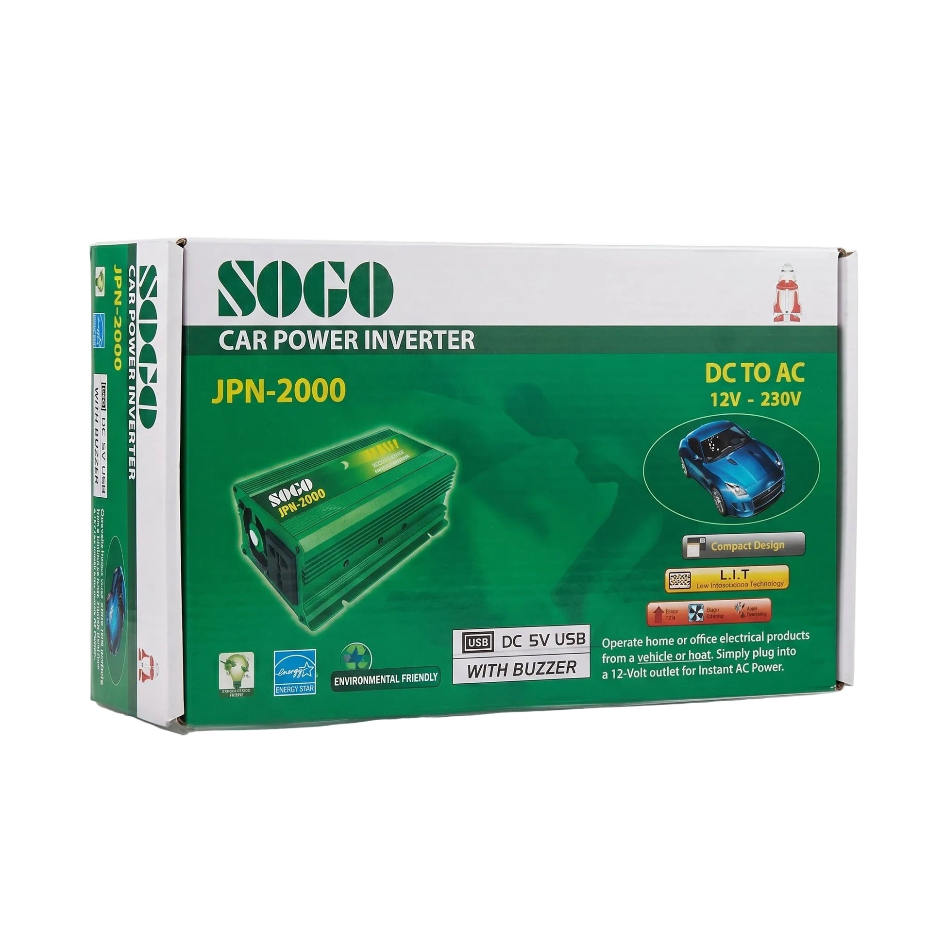 SOGO 2000W Power Inverter 12V to 220V - Zam Zam Store