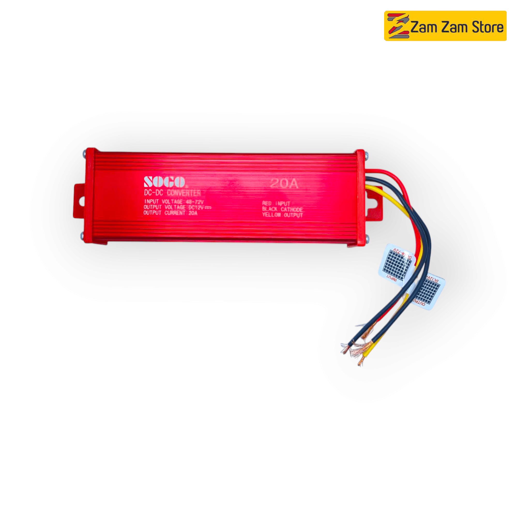 SOGO 20A DC Converter | High-Power 48V to 72V Input Voltage Converter (15A Max Load) - Zam Zam Store