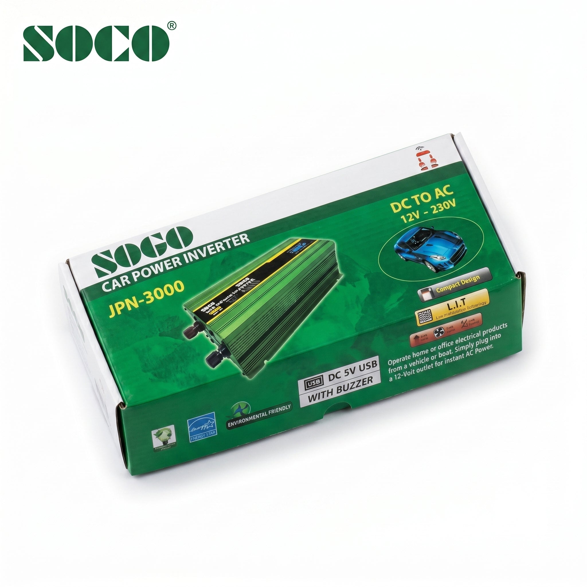 SOGO 3000W Car Power Inverter 12V to 220V - Zam Zam Store