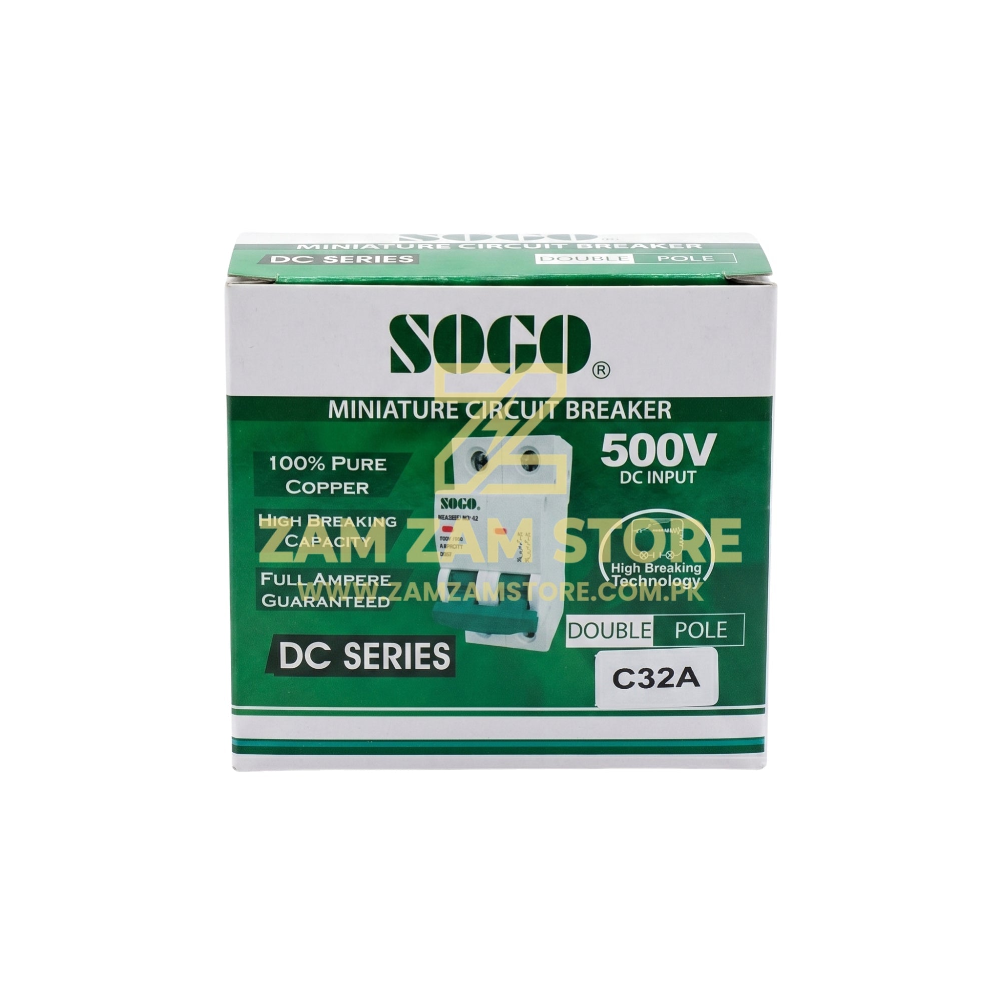 SOGO DC Breaker – 32A & 63A | 500V High Voltage Breaker - Zam Zam Store