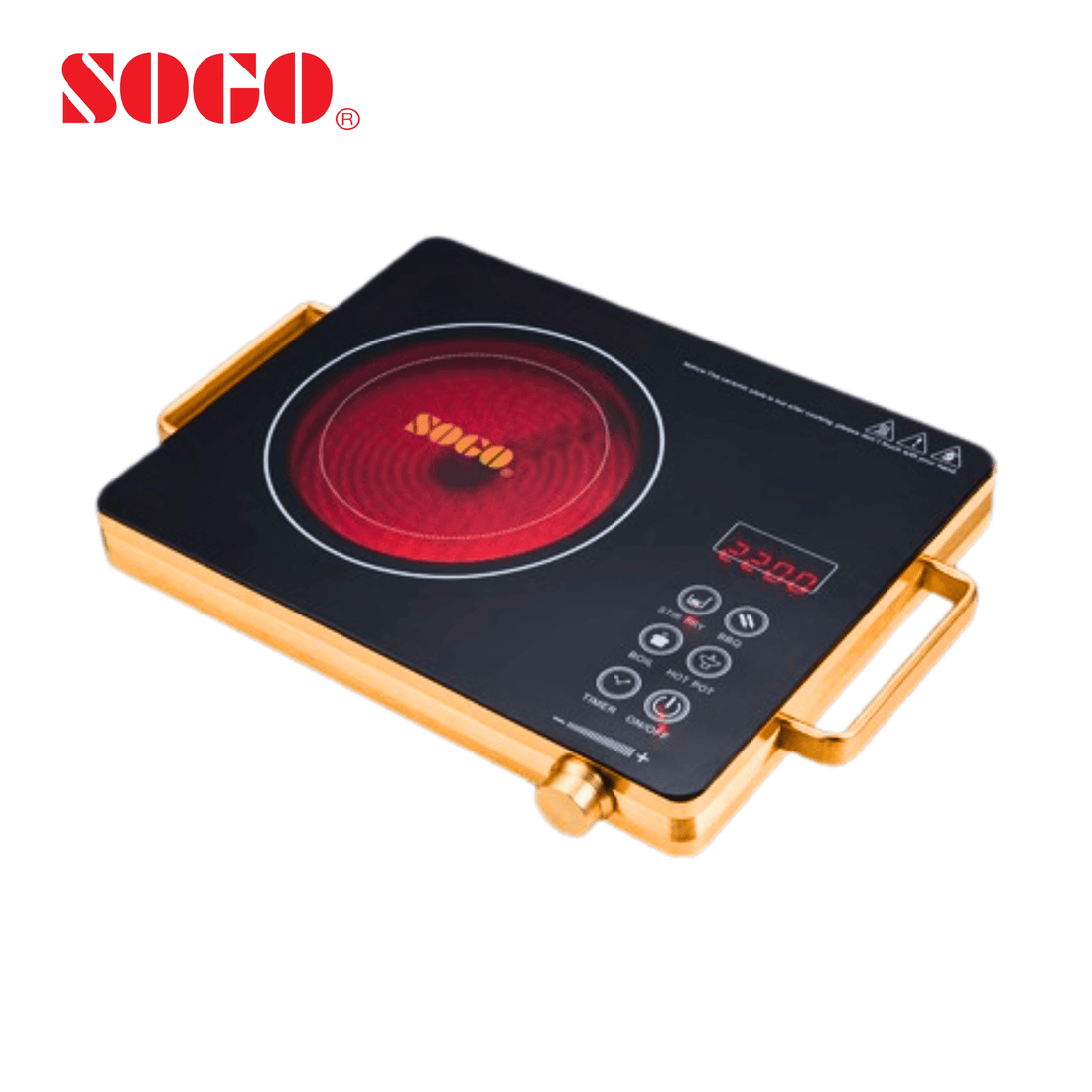 SOGO Electric Stove JPN-666 | 2000W Ceramic + Knob - Zam Zam Store