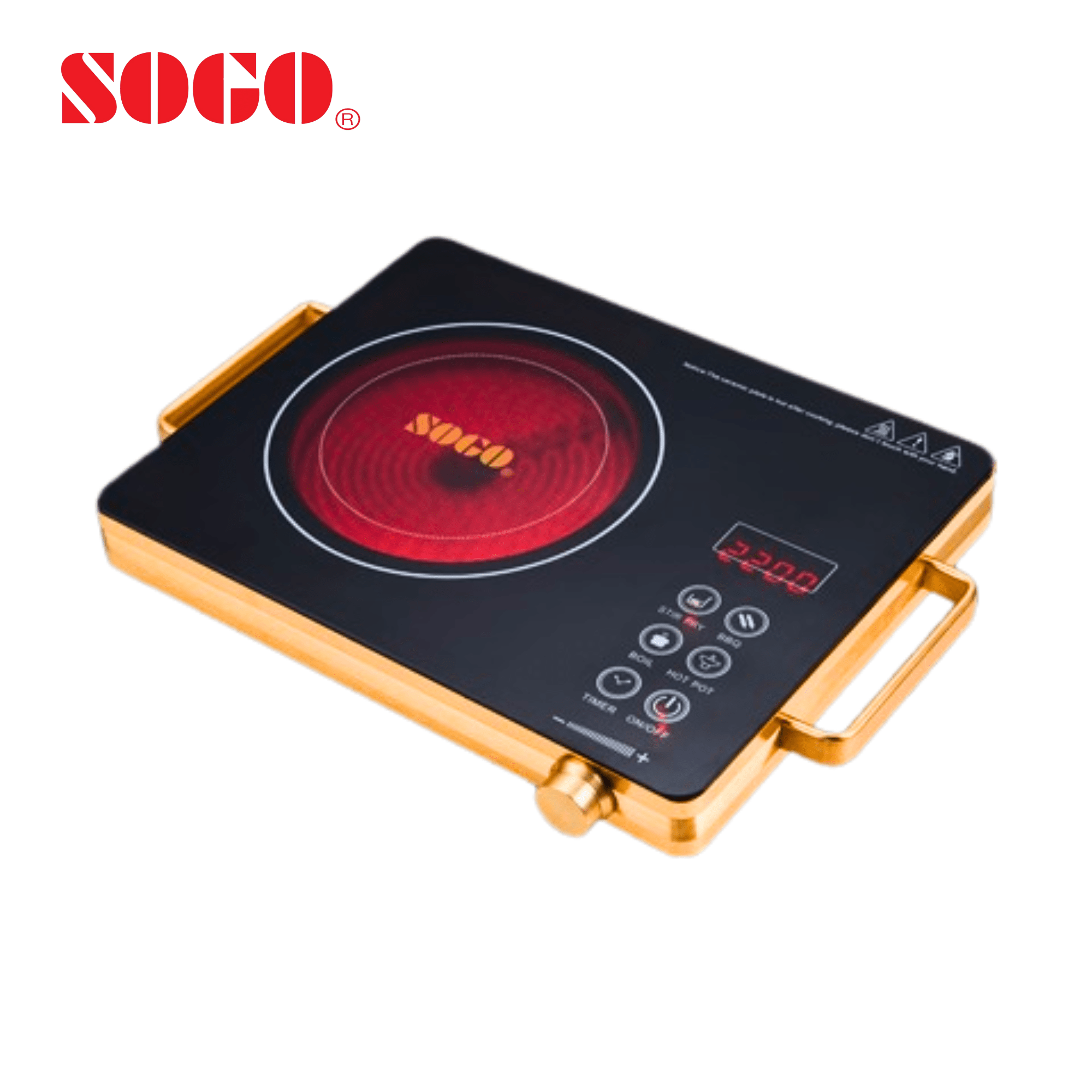 SOGO Electric Stove JPN-666 | 2000W Ceramic + Knob - Zam Zam Store