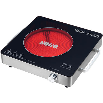 SOGO Electric Stove JPN-667 | 2000W Ceramic Dual Control - Zam Zam Store