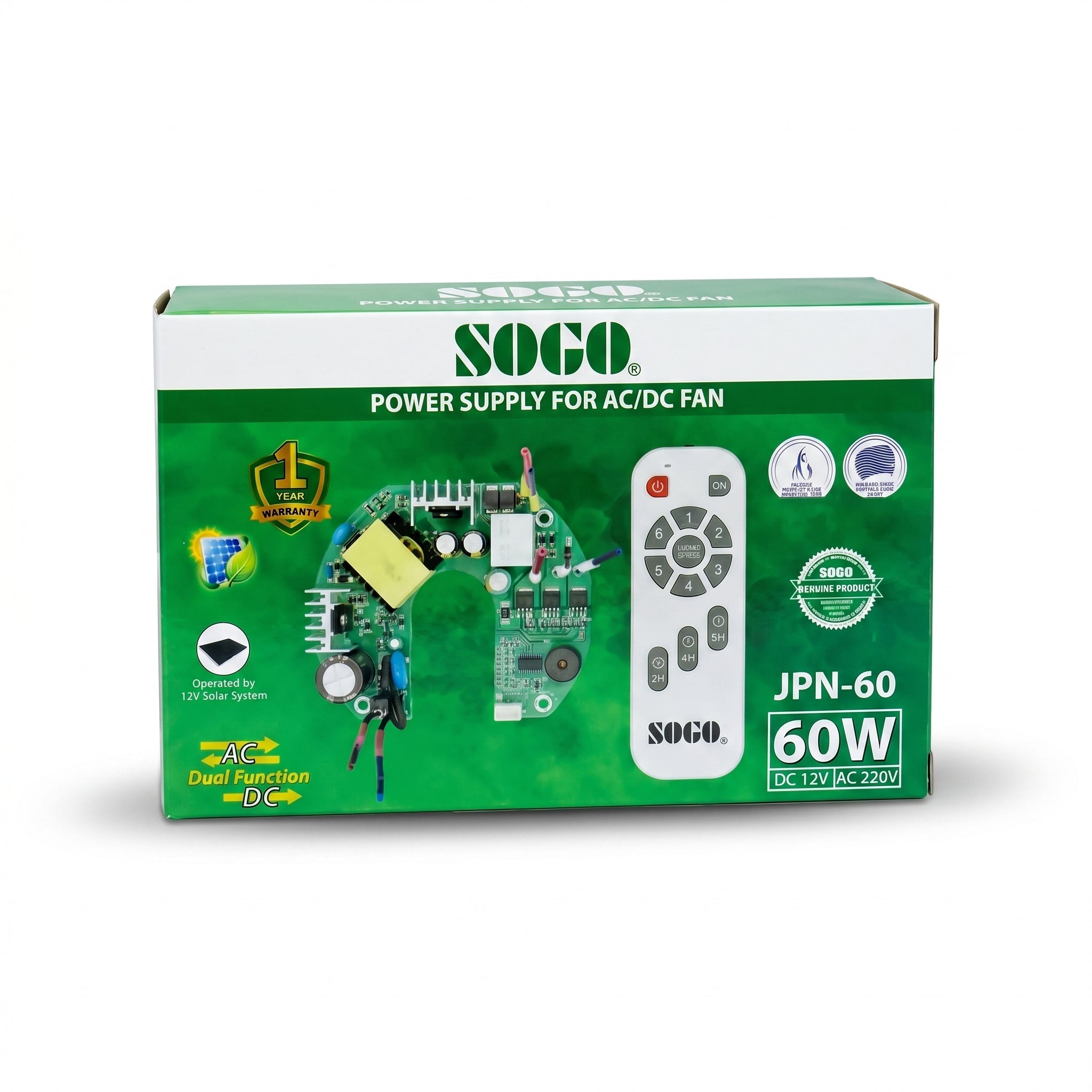 SOGO Fan Circuit 60W AC/DC - Zam Zam Store