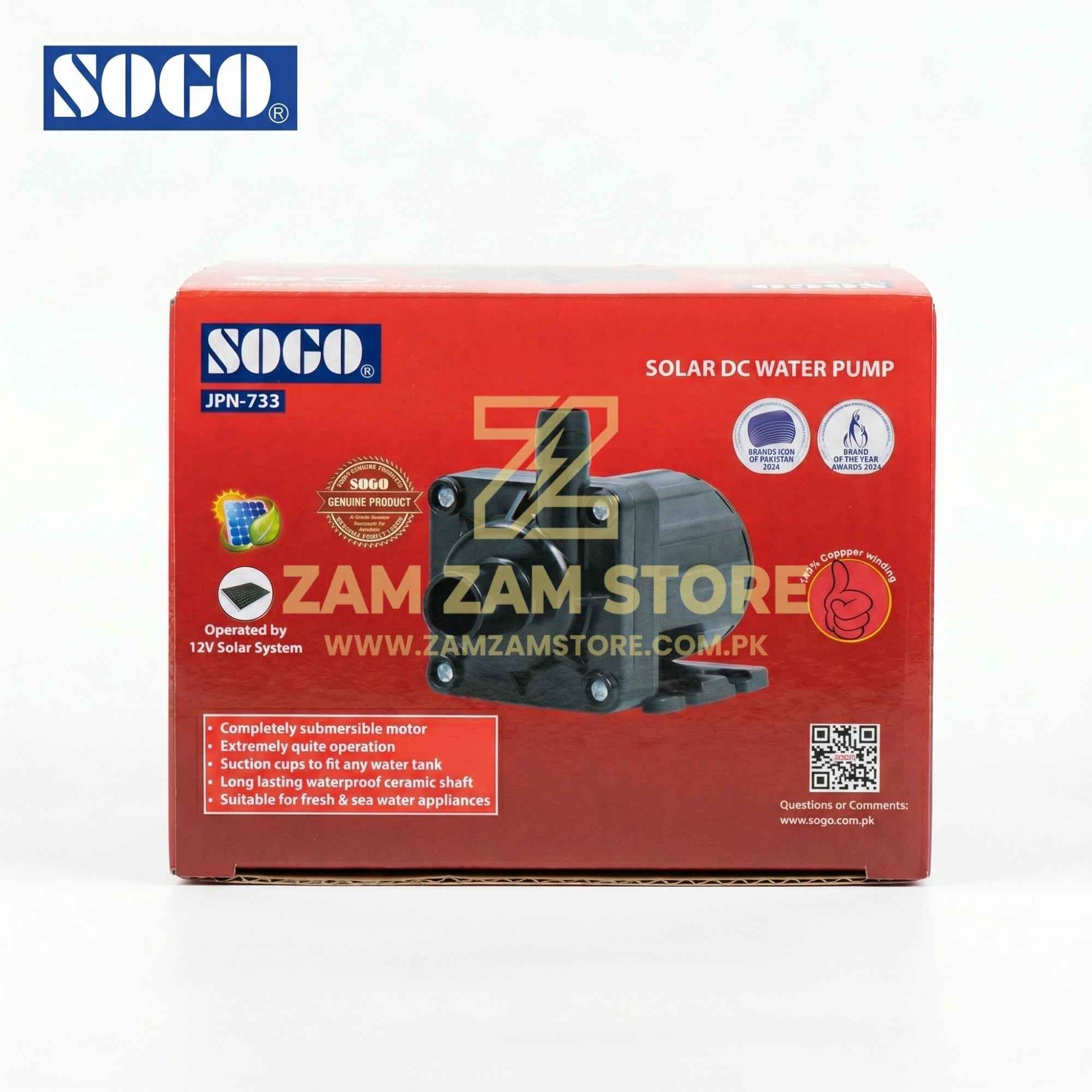 SOGO Solar DC Water Pump 12V - Zam Zam Store
