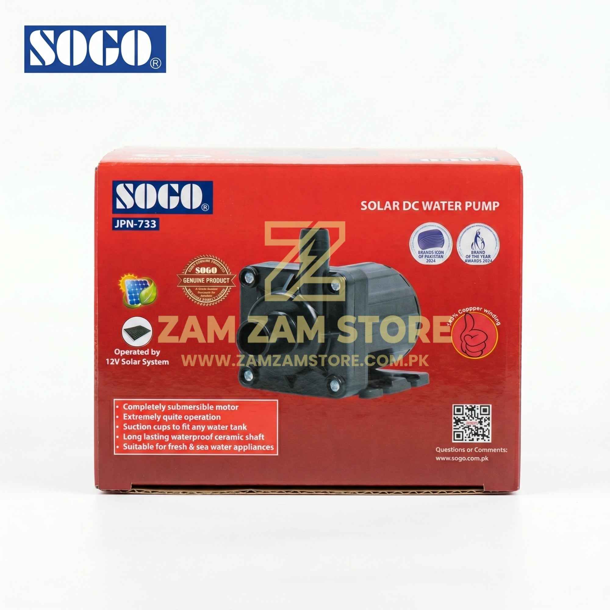 SOGO Solar DC Water Pump 12V - Zam Zam Store