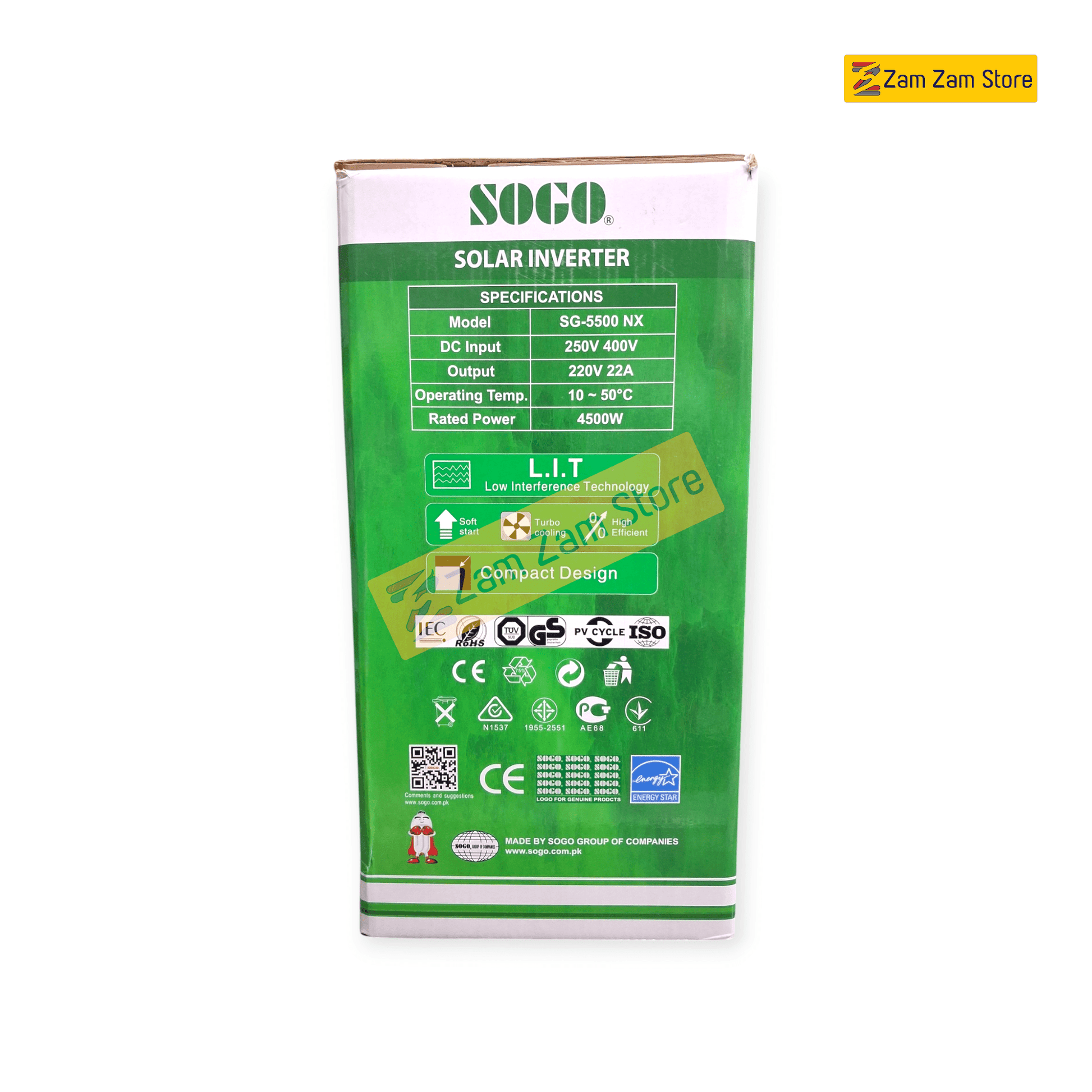 SOGO Solar Inverter 5.5KW NEXA - 1 year warranty - Zam Zam Store