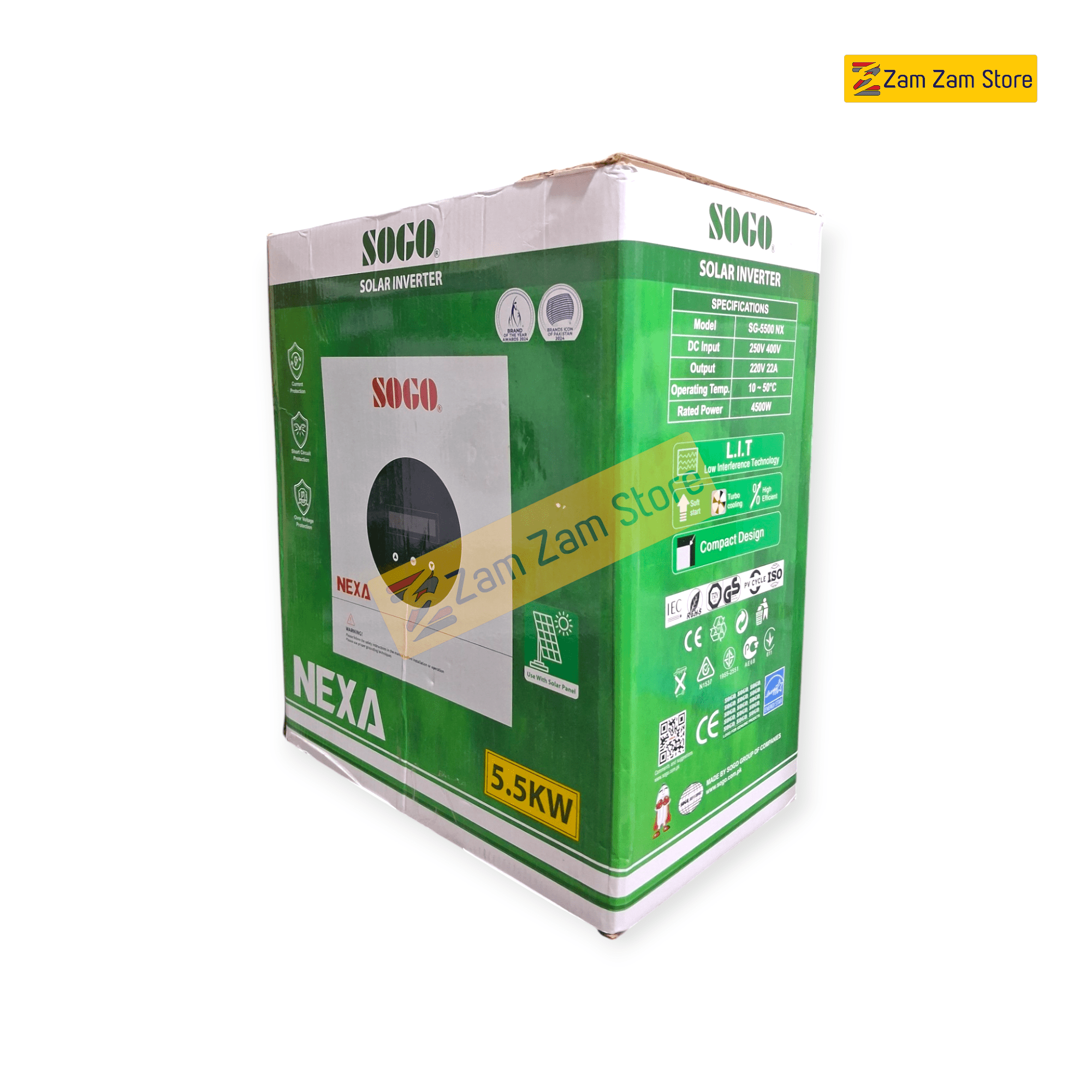 SOGO Solar Inverter 5.5KW NEXA - 1 year warranty - Zam Zam Store