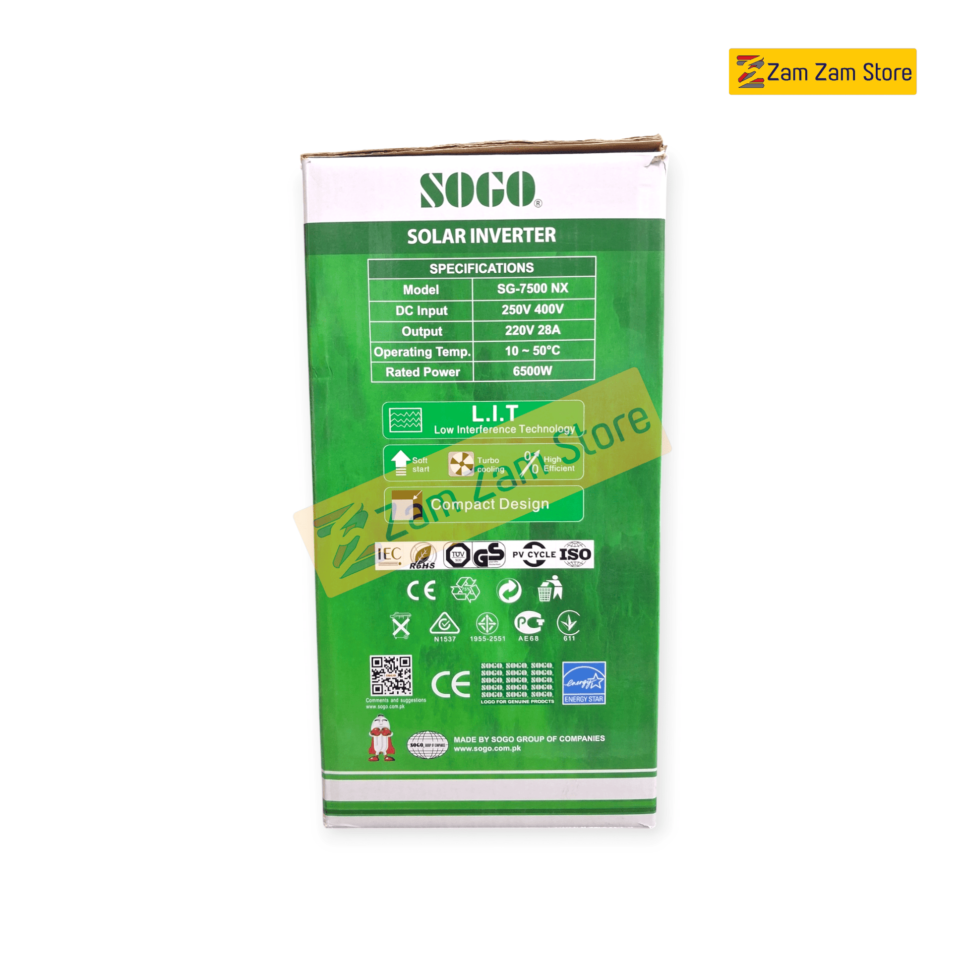 SOGO Solar Inverter 7.5KW NEXA - 1 year warranty - Zam Zam Store