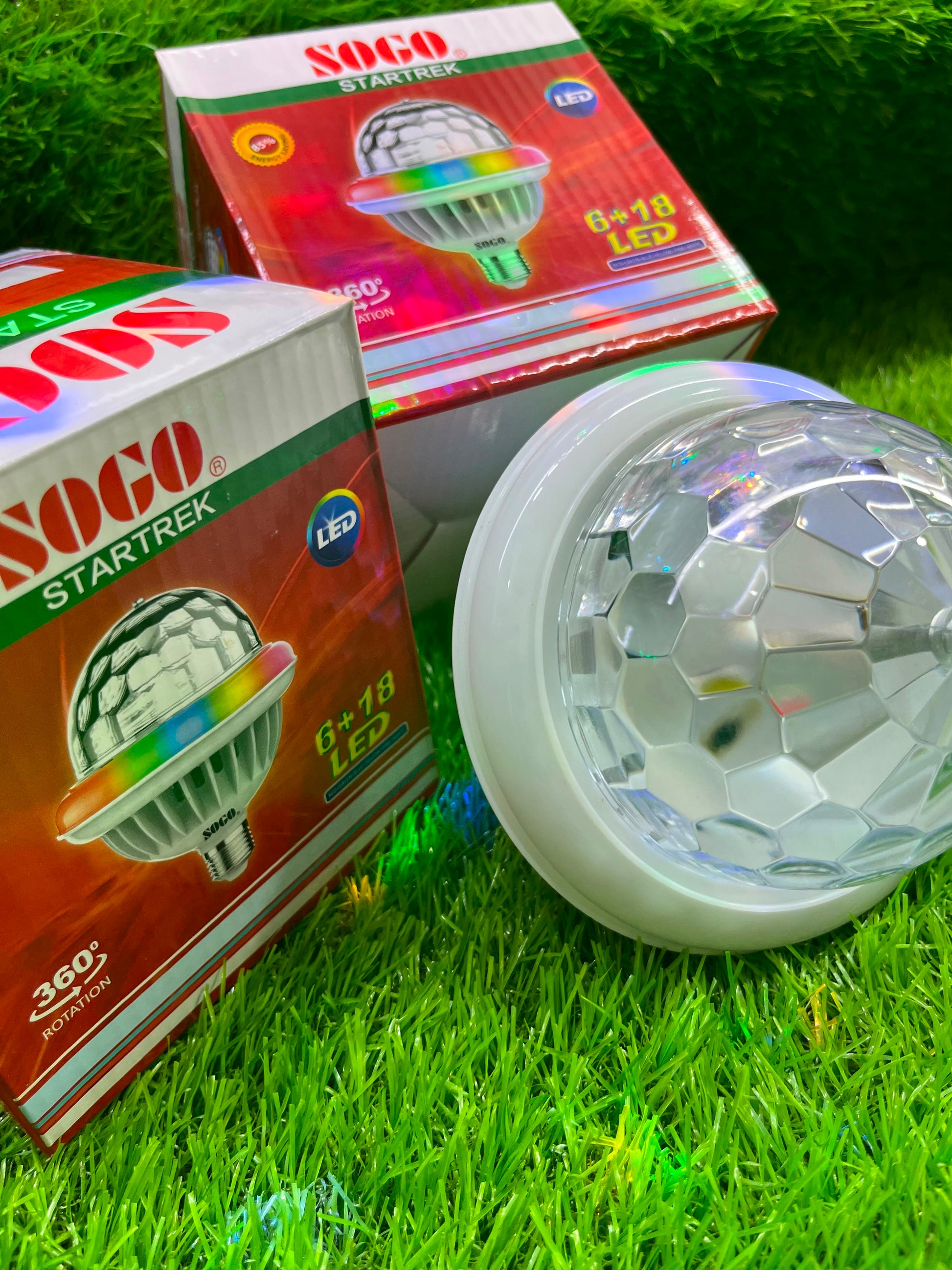 SOGO Star Trek 360° Rotating LED Lighting Bulb | 6+18 LED - Zam Zam Store