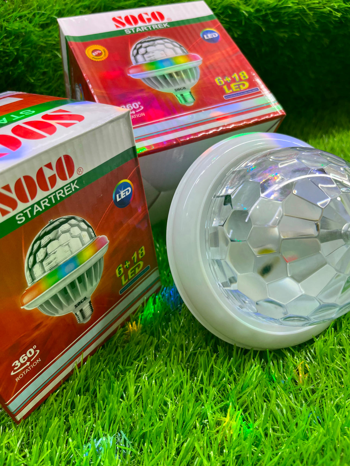 SOGO Star Trek 360° Rotating LED Lighting Bulb | 6+18 LED - Zam Zam Store