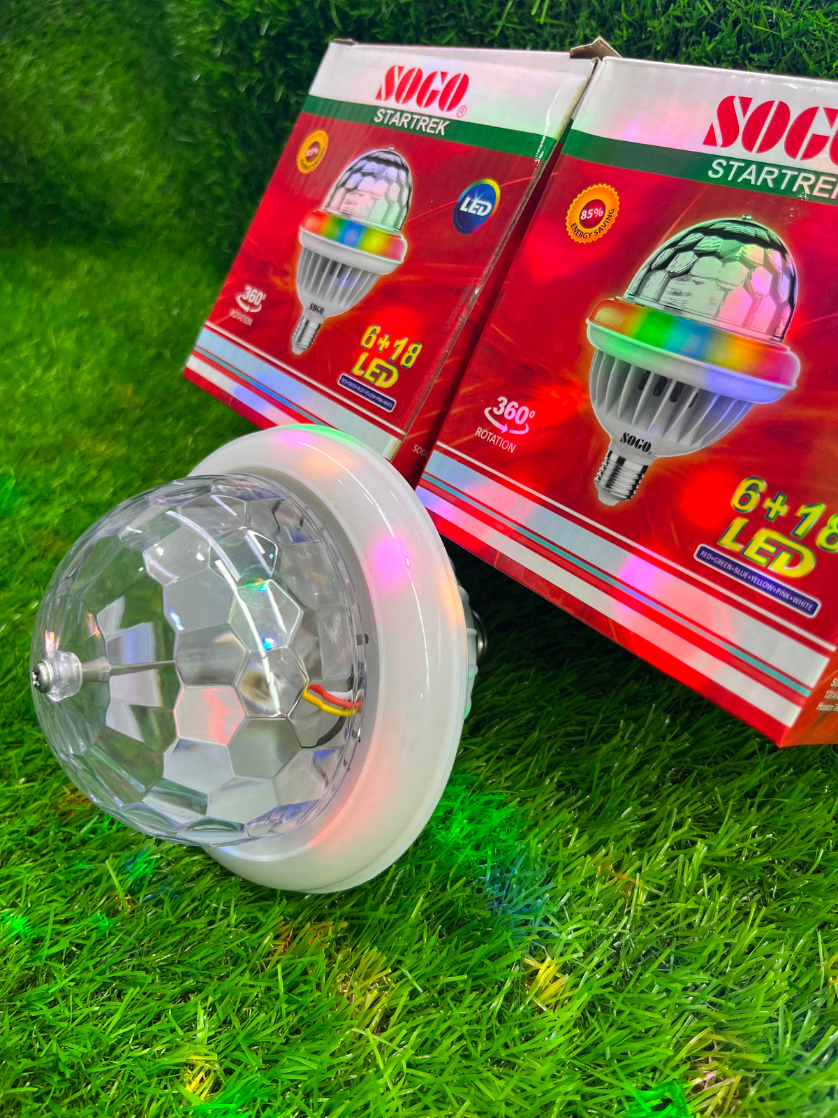 SOGO Star Trek 360° Rotating LED Lighting Bulb | 6+18 LED - Zam Zam Store