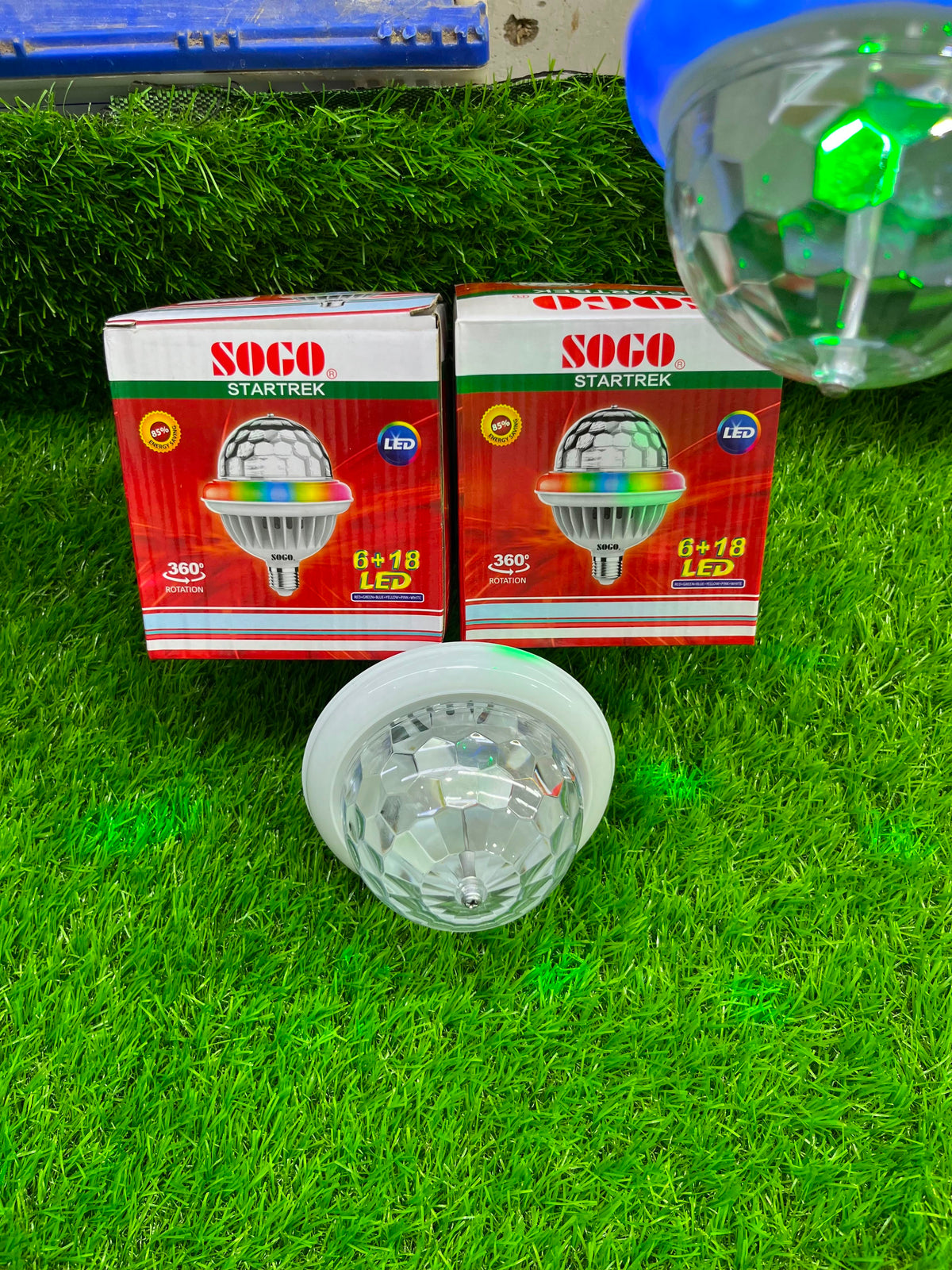 SOGO Star Trek 360° Rotating LED Lighting Bulb | 6+18 LED - Zam Zam Store