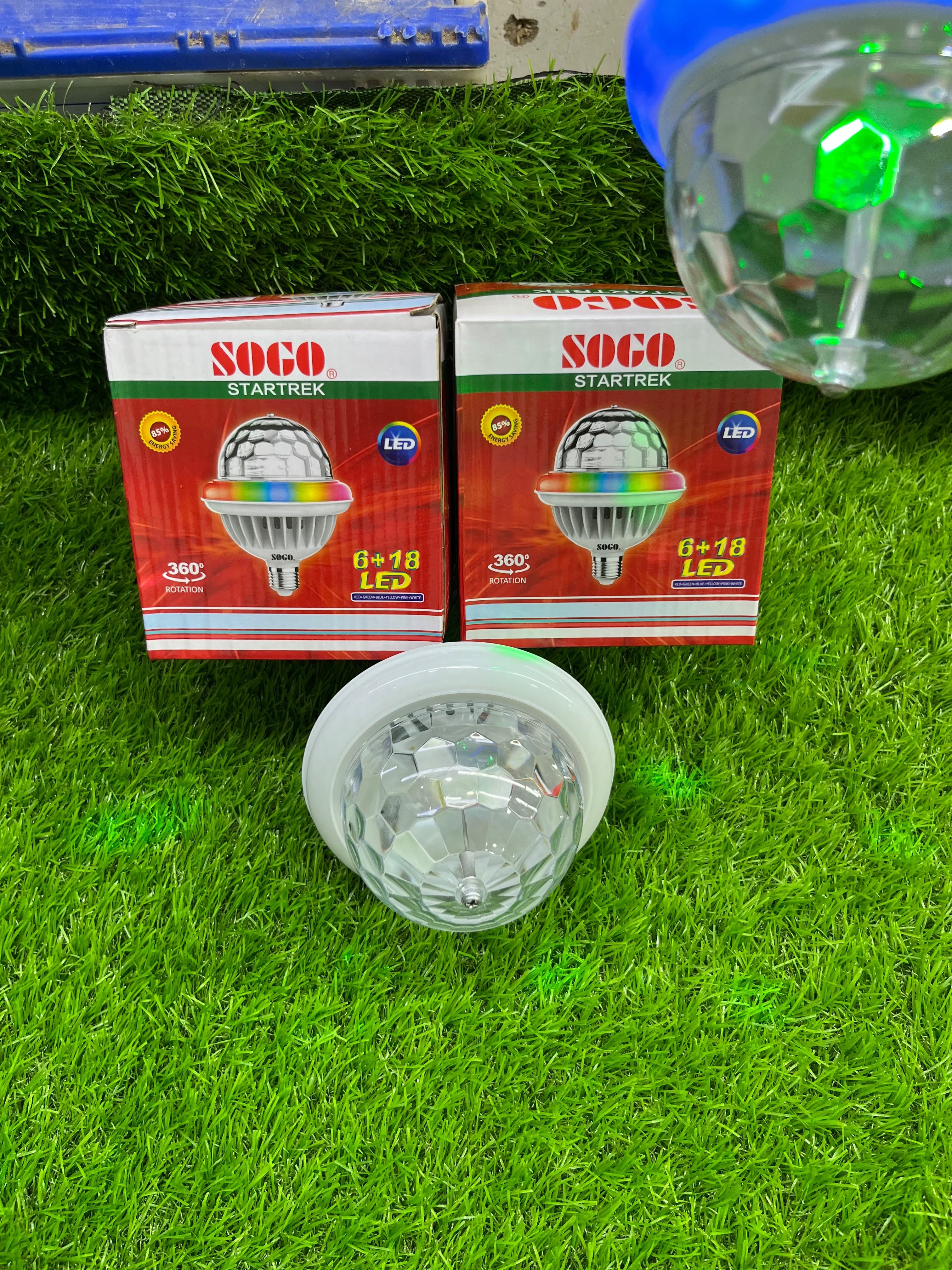 SOGO Star Trek 360° Rotating LED Lighting Bulb | 6+18 LED - Zam Zam Store
