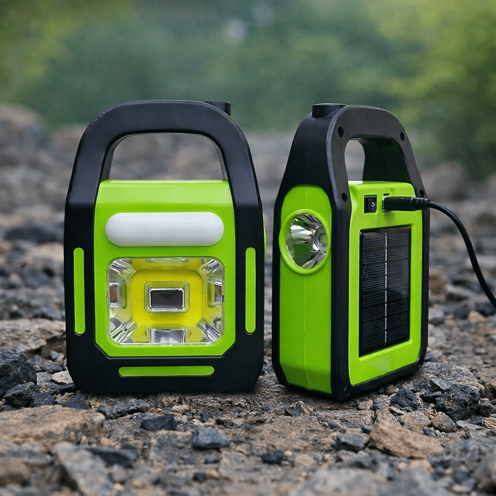 Solar Rechargeable 3-in-1 Emergency Light - Hurry Bolt Portable LED Work Light, Torch & Power Bank - Zam Zam Store