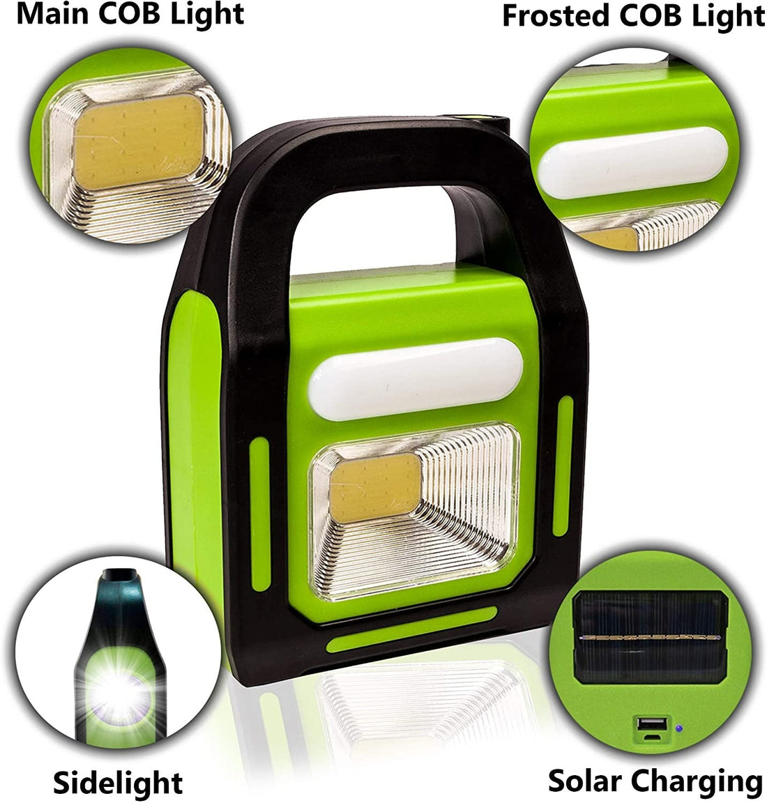 Solar Rechargeable 3-in-1 Emergency Light - Hurry Bolt Portable LED Work Light, Torch & Power Bank - Zam Zam Store